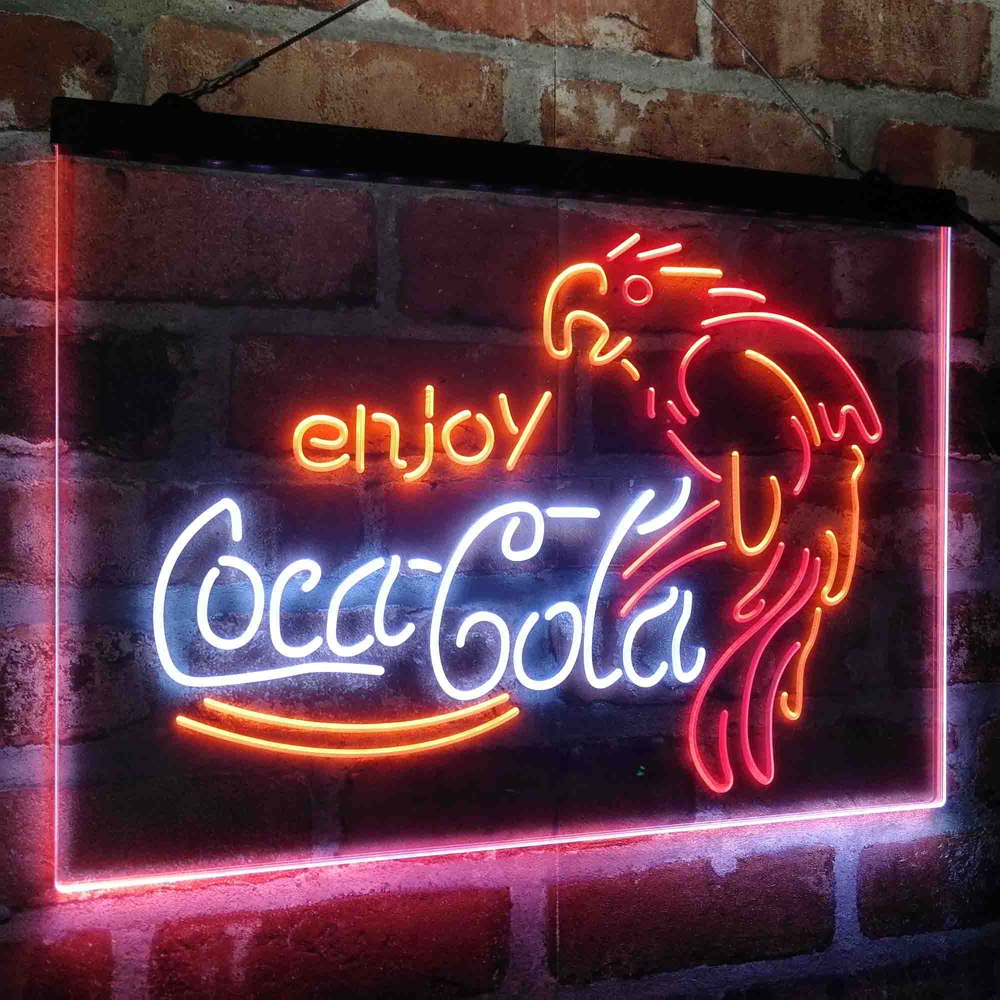 Coca Cola Classic Logo Bar Neon LED Sign 3 Colors