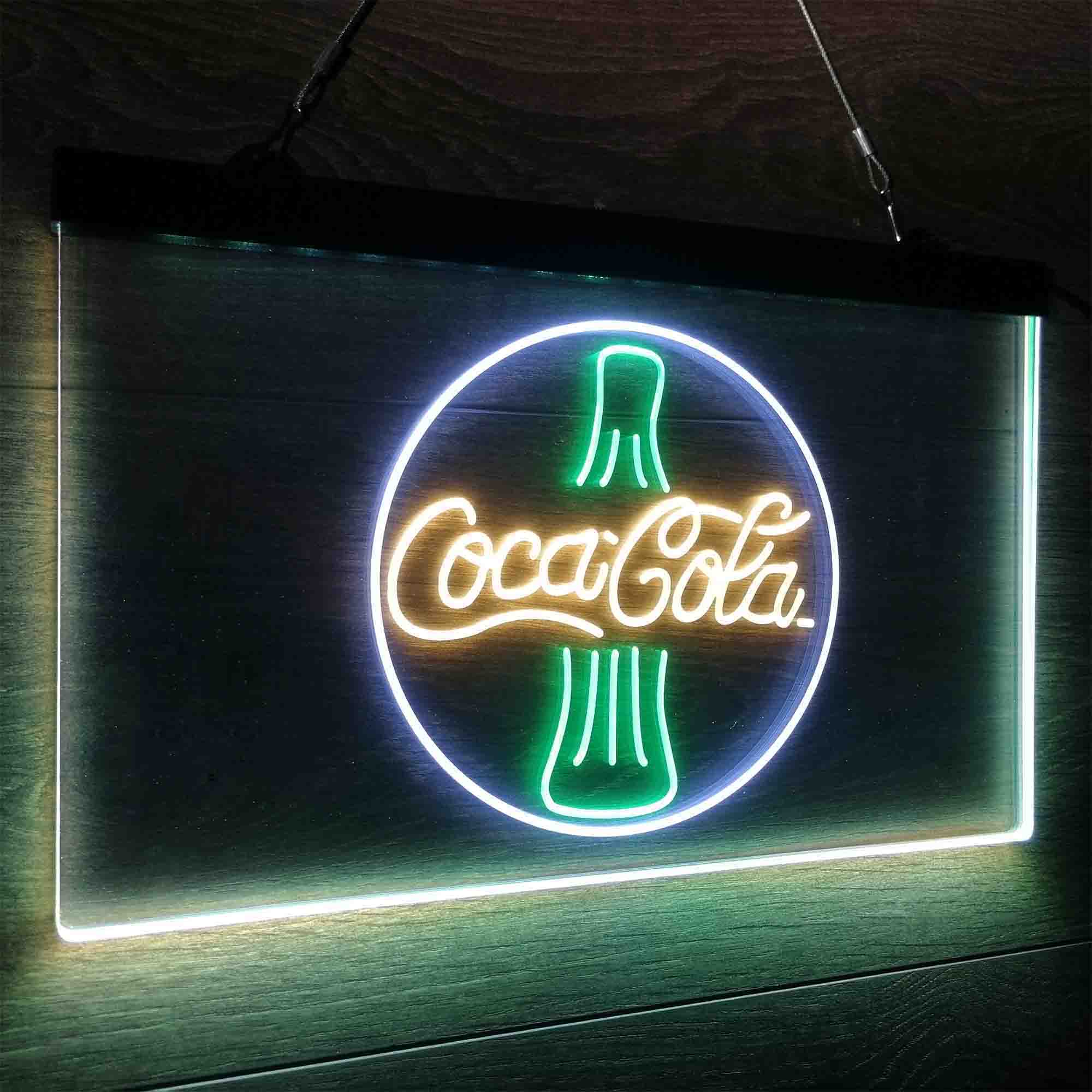 Coca Cola Cokes Bottle Bar Decoration Gifts Neon LED Sign 3 Colors