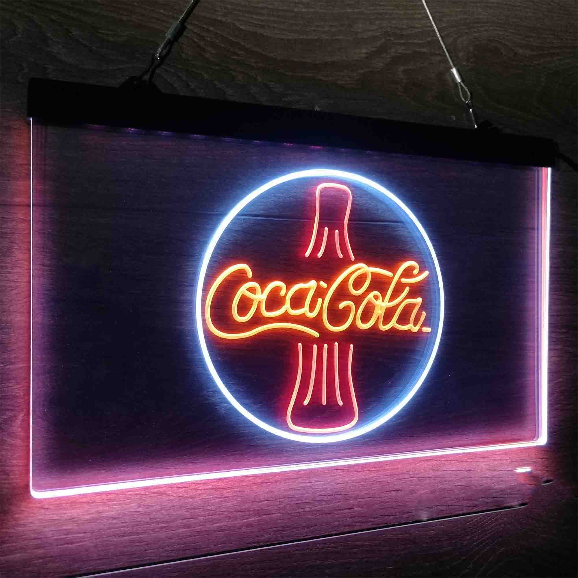 Coca Cola Cokes Bottle Bar Decoration Gifts Neon LED Sign 3 Colors