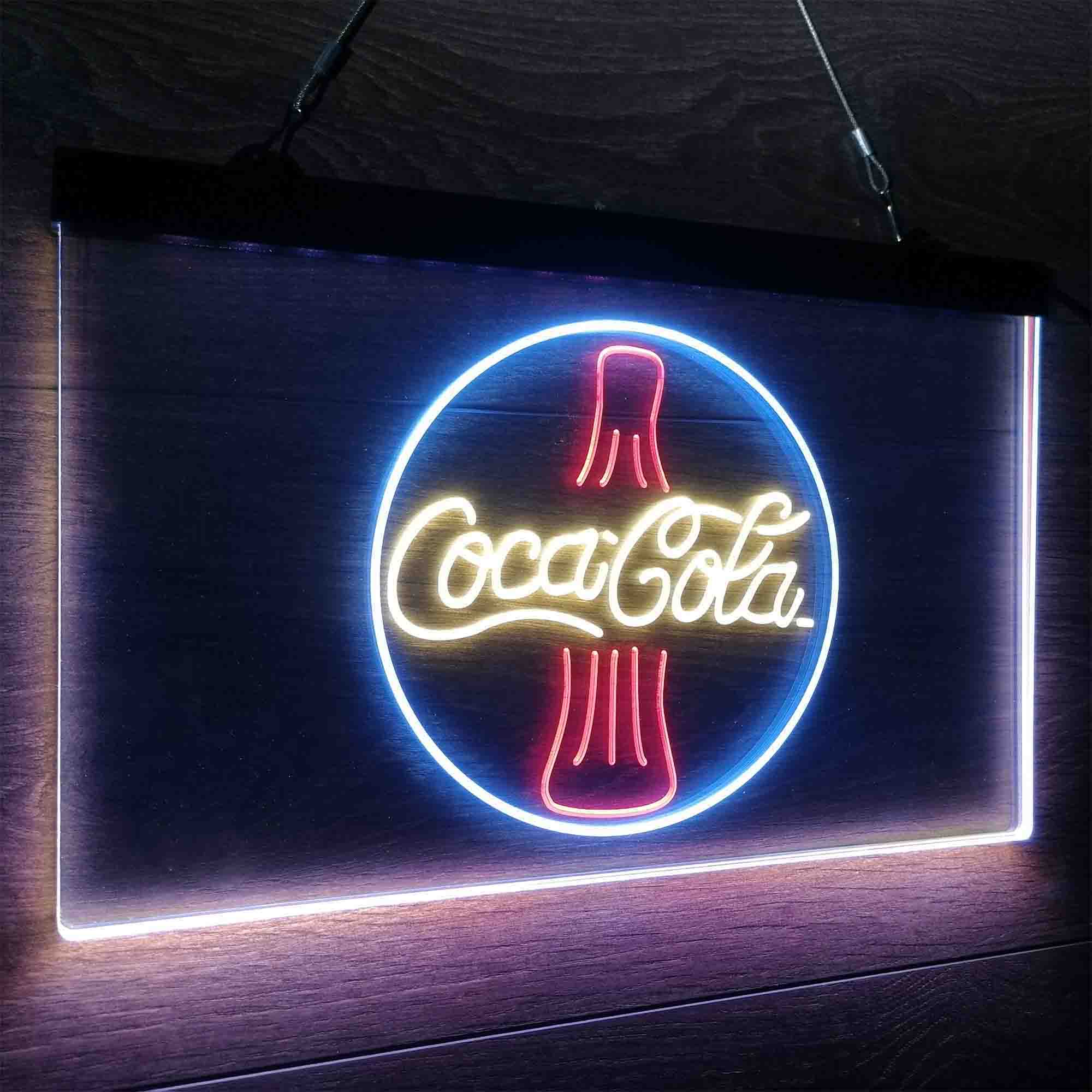 Coca Cola Cokes Bottle Bar Decoration Gifts Neon LED Sign 3 Colors