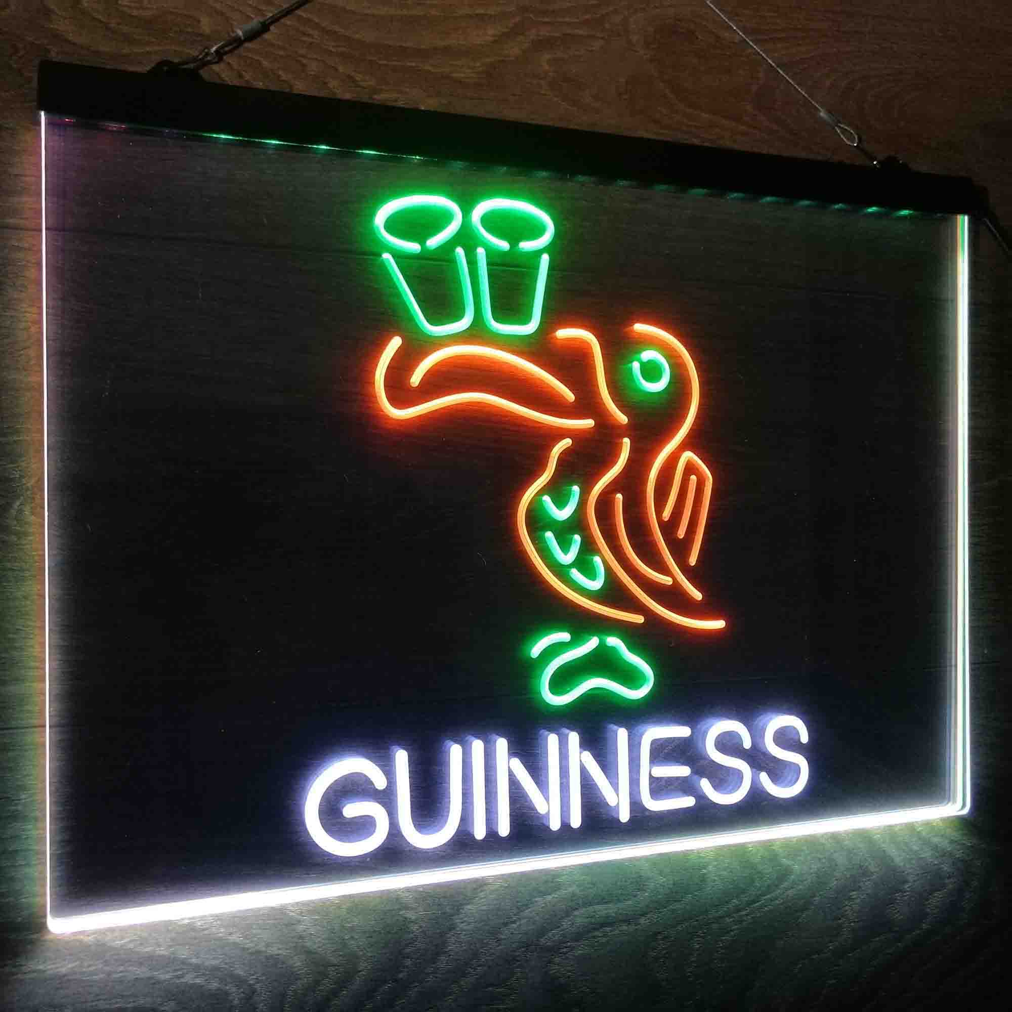 Lovely Day Guinness Beer Toucan Bar Decor Neon LED Sign 3 Colors