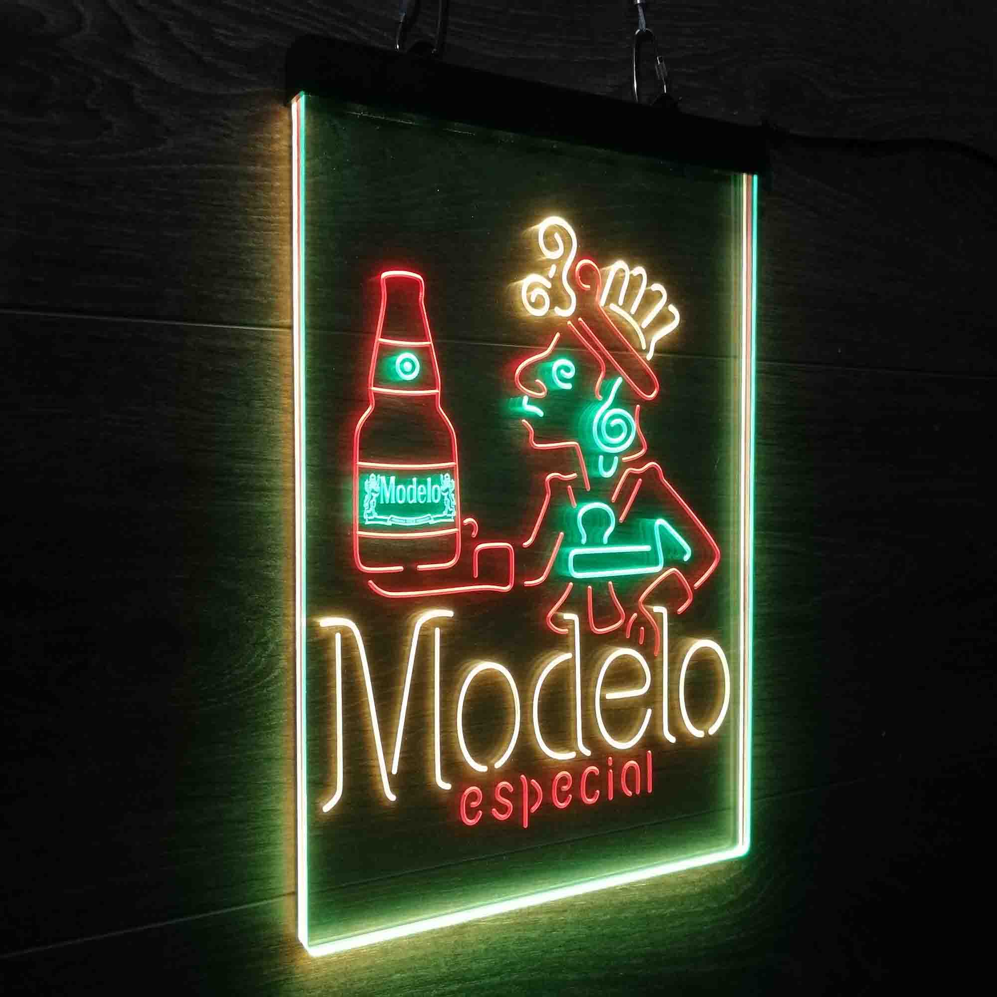 Modelo Especial Adjunct Lager Man Cave Neon LED Sign 3 Colors