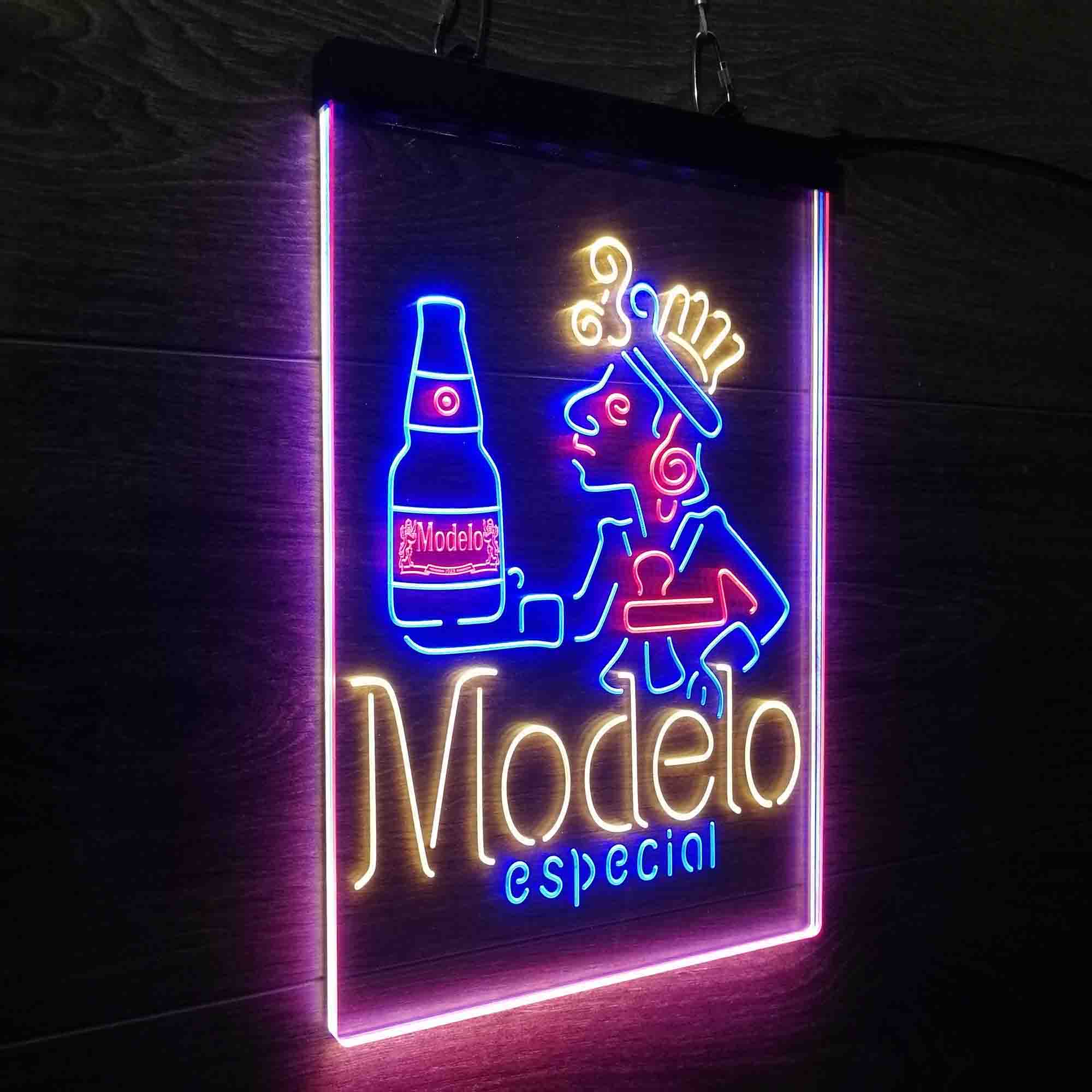 Modelo Especial Adjunct Lager Man Cave Neon LED Sign 3 Colors