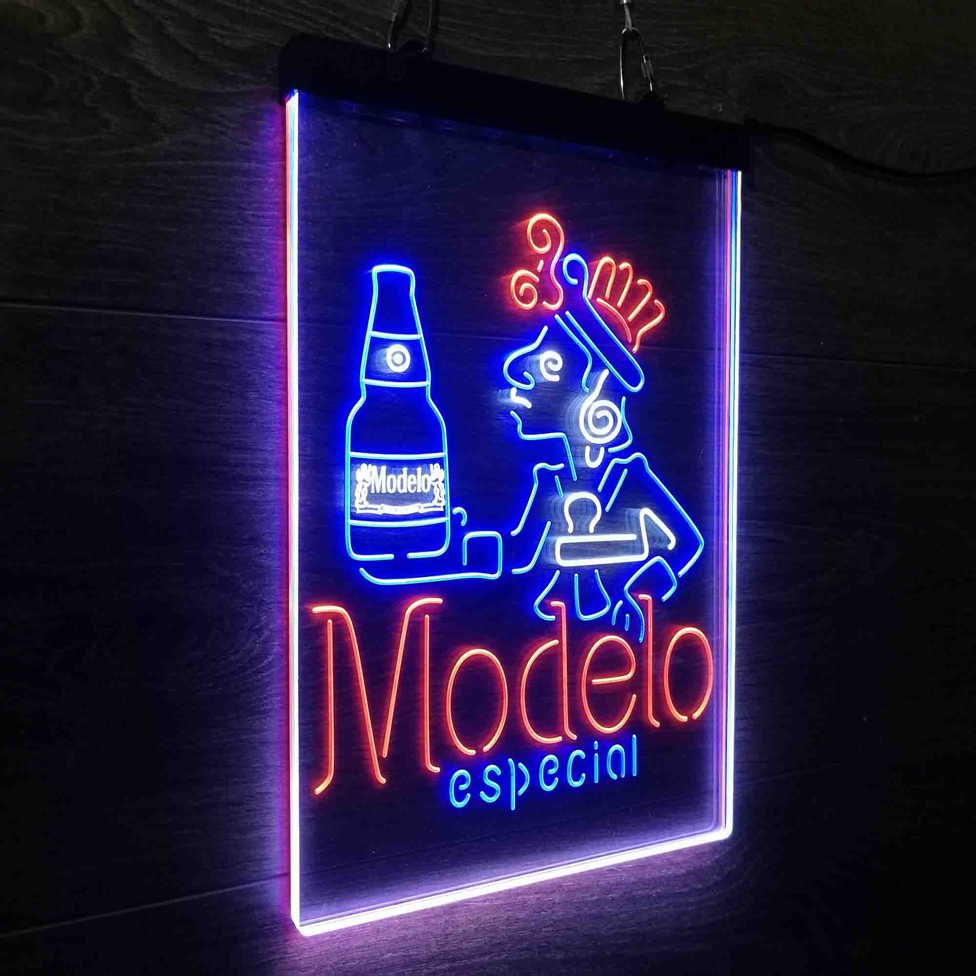 Modelo Especial Adjunct Lager Man Cave Neon LED Sign 3 Colors