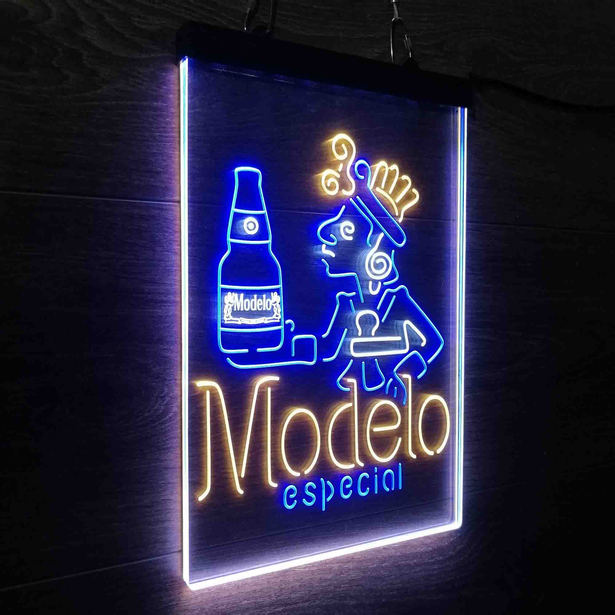 Modelo Especial Adjunct Lager Man Cave Neon LED Sign 3 Colors