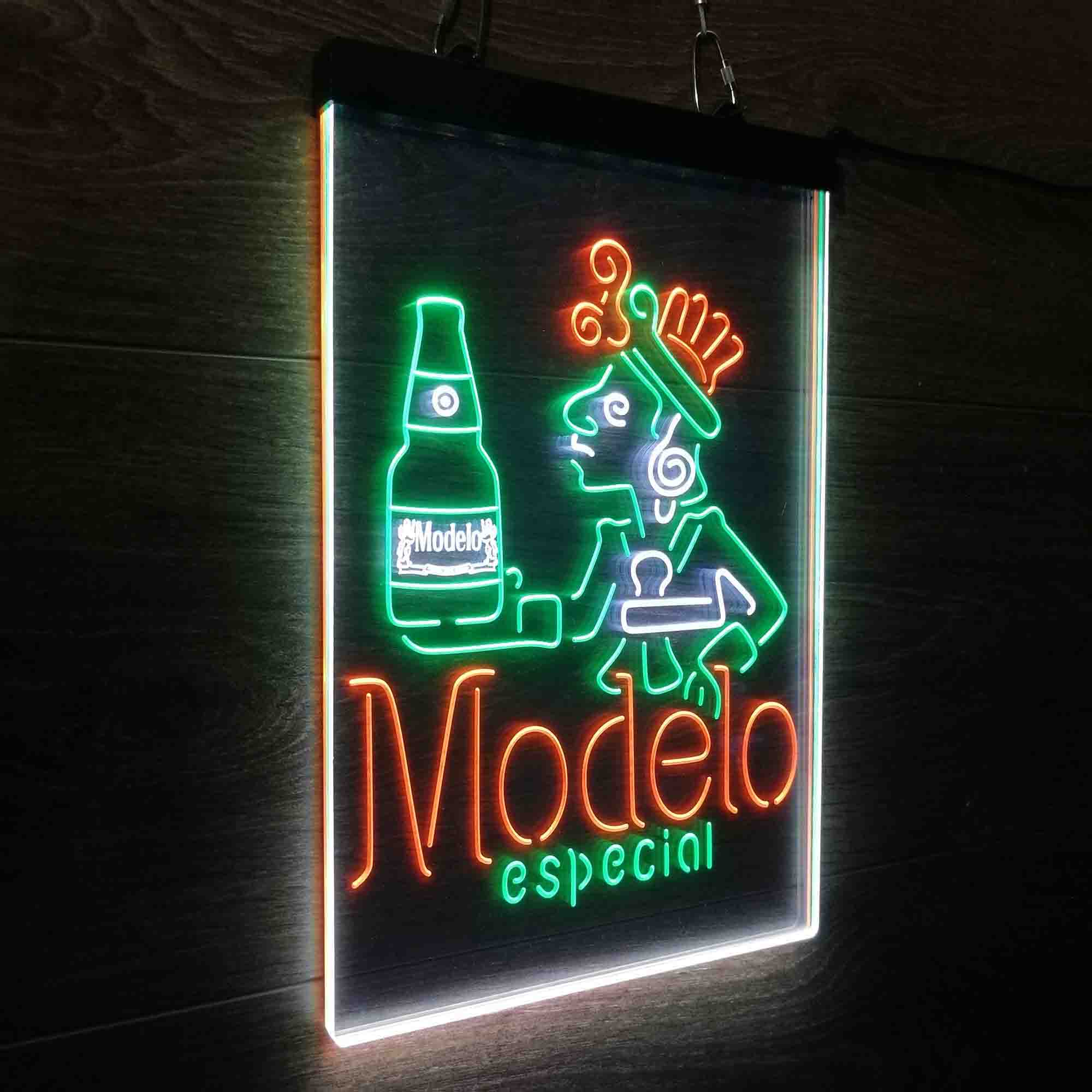 Modelo Especial Adjunct Lager Man Cave Neon LED Sign 3 Colors