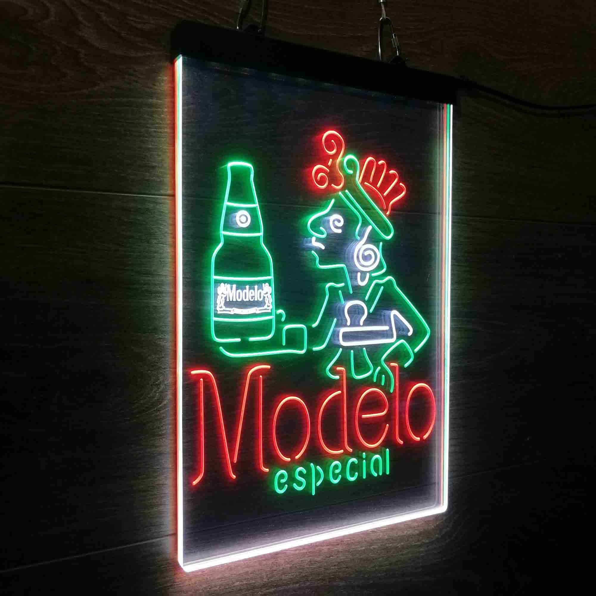 Modelo Especial Adjunct Lager Man Cave Neon LED Sign 3 Colors