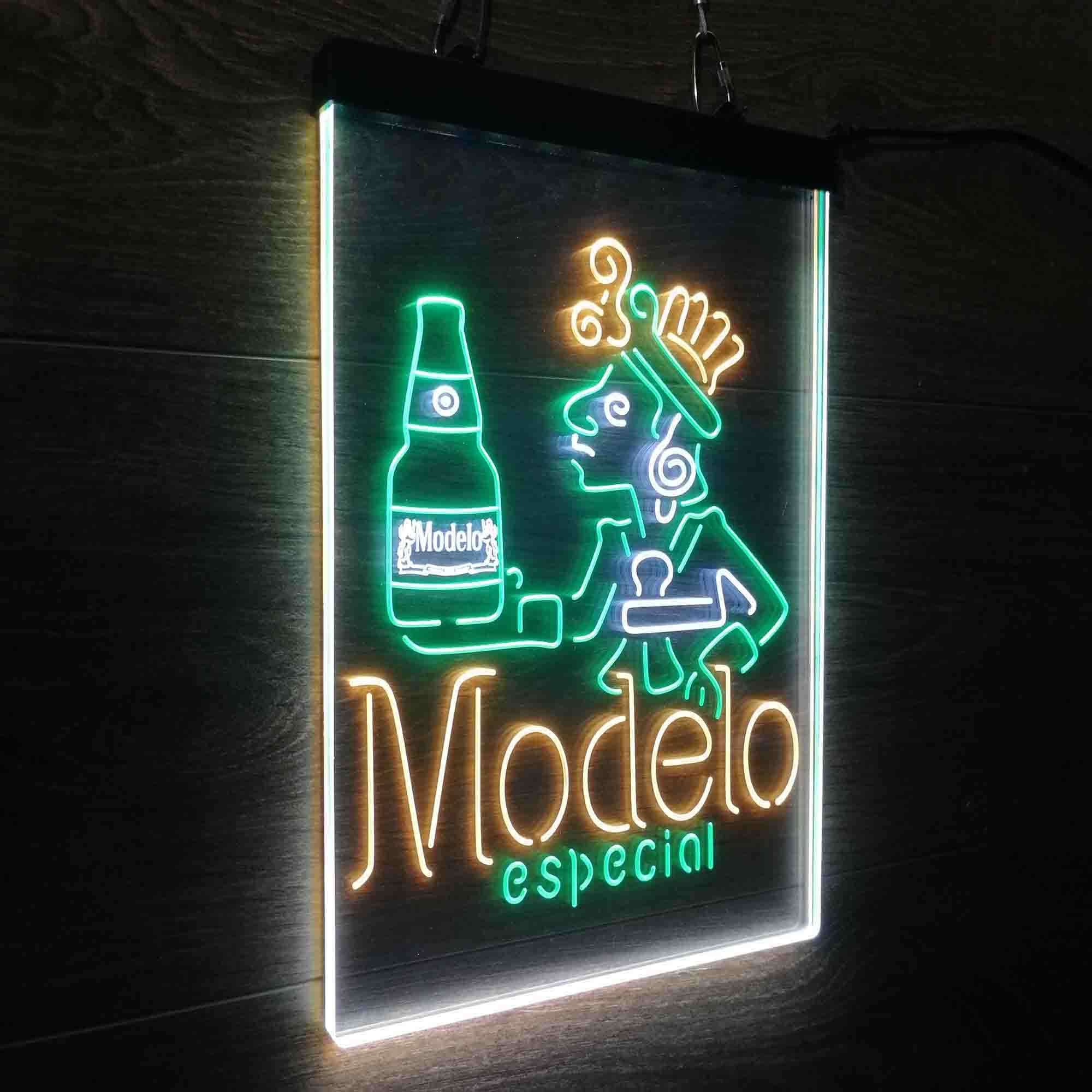 Modelo Especial Adjunct Lager Man Cave Neon LED Sign 3 Colors