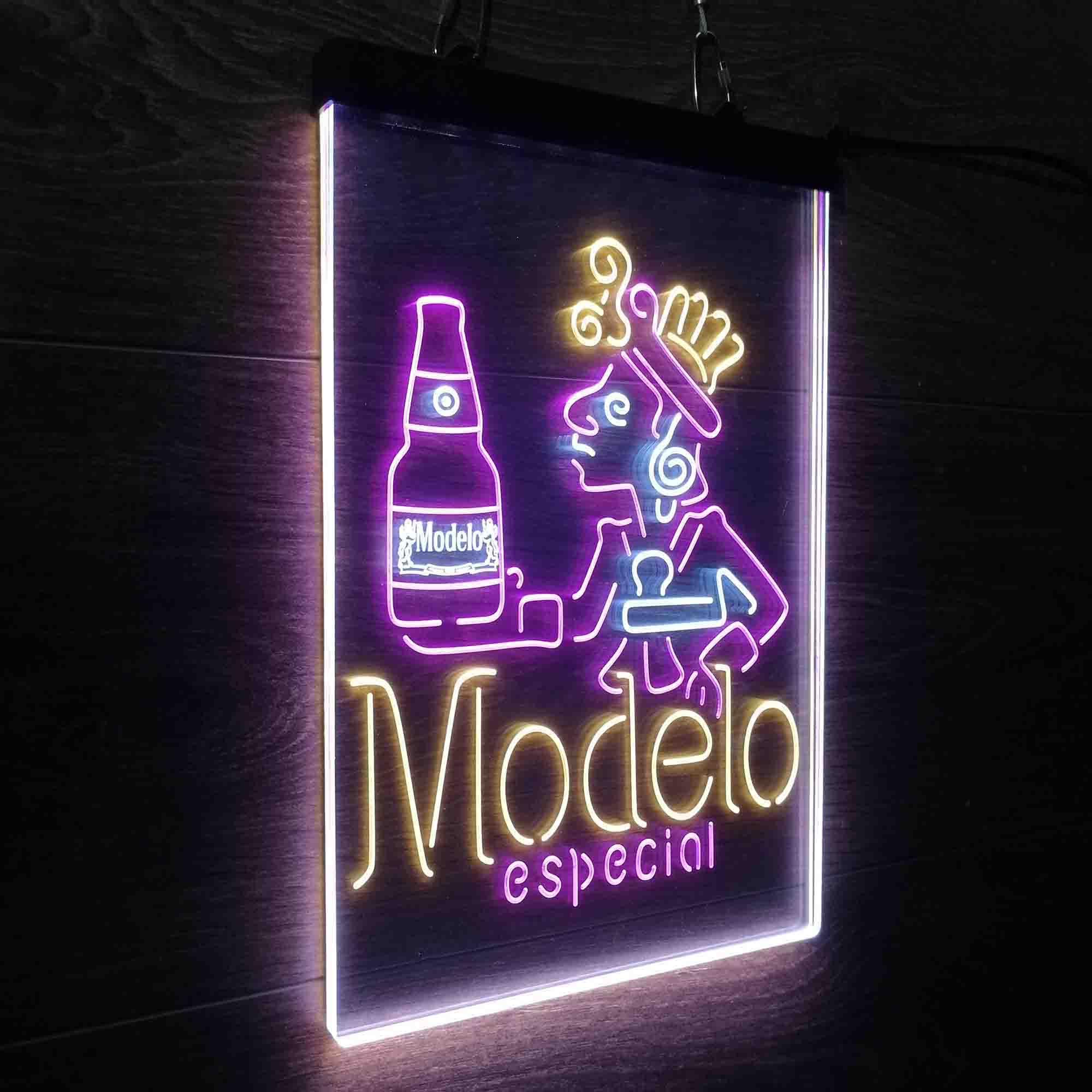 Modelo Especial Adjunct Lager Man Cave Neon LED Sign 3 Colors