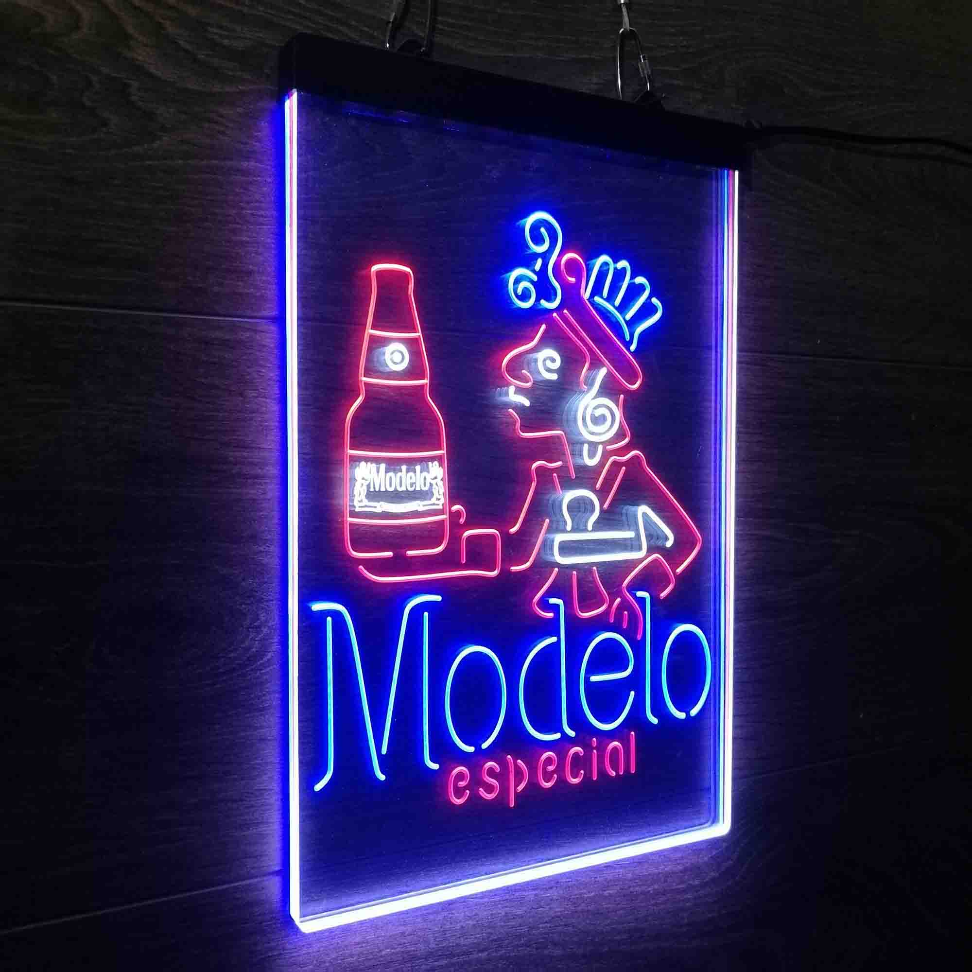 Modelo Especial Adjunct Lager Man Cave Neon LED Sign 3 Colors