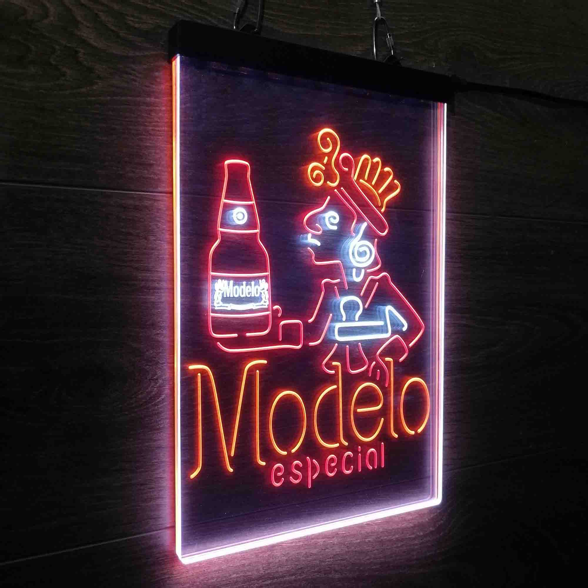 Modelo Especial Adjunct Lager Man Cave Neon LED Sign 3 Colors