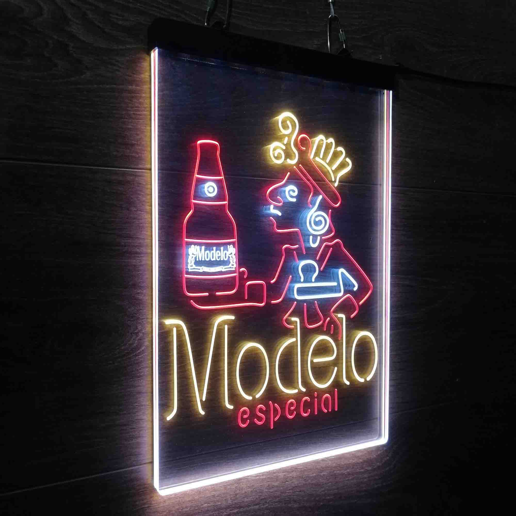 Modelo Especial Adjunct Lager Man Cave Neon LED Sign 3 Colors