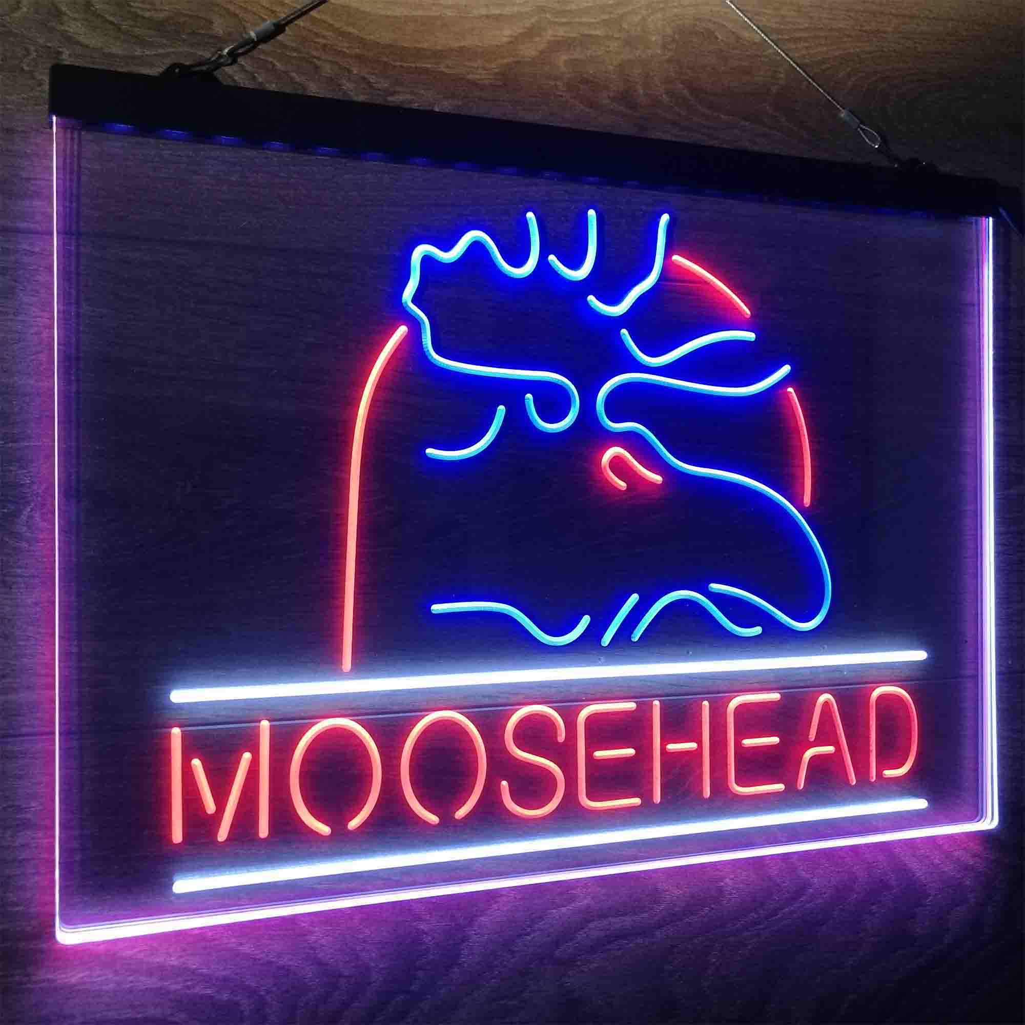 Moosehead Lager Beer Man Cave Neon LED Sign 3 Colors