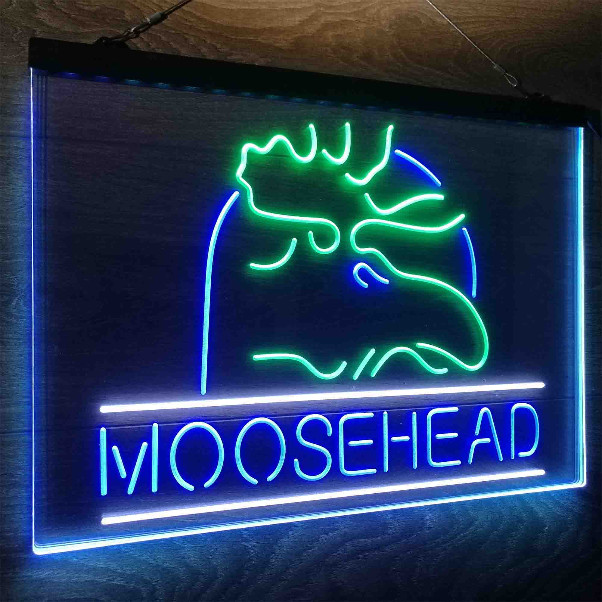 Moosehead Lager Beer Man Cave Neon LED Sign 3 Colors