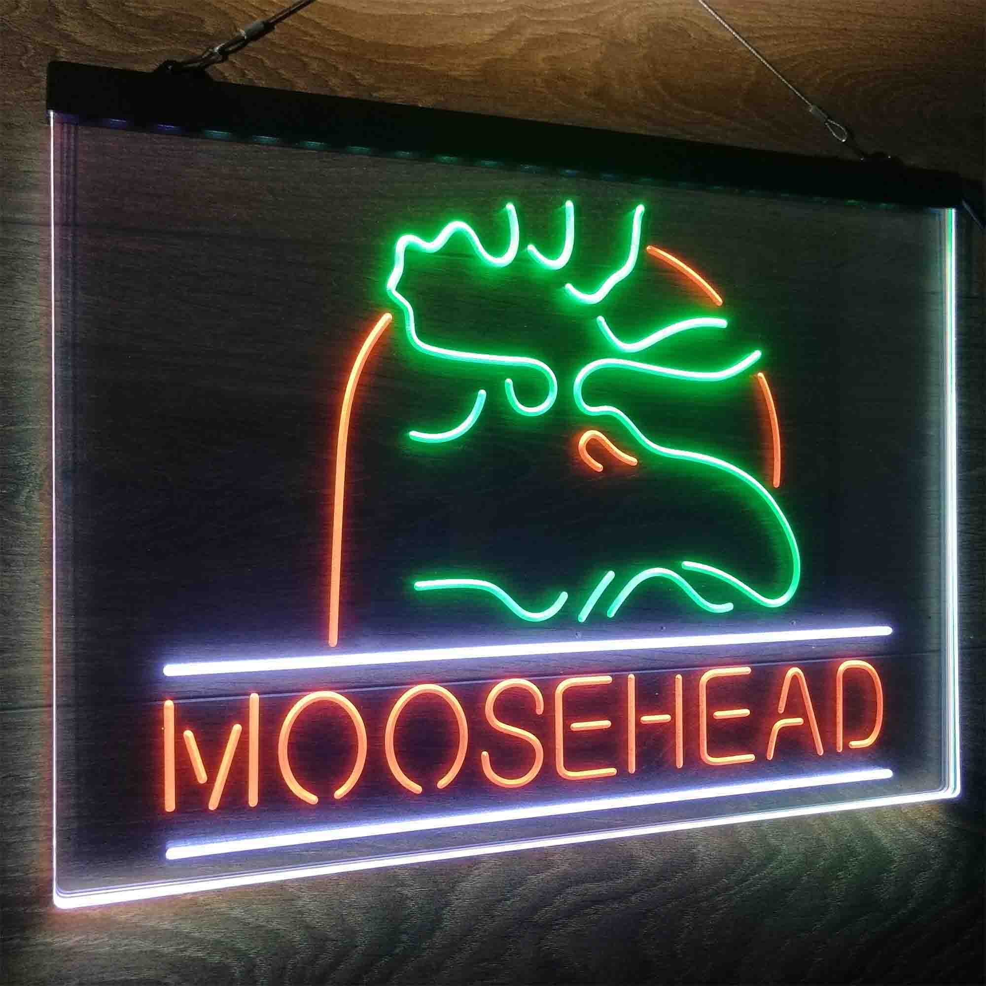 Moosehead Lager Beer Man Cave Neon LED Sign 3 Colors