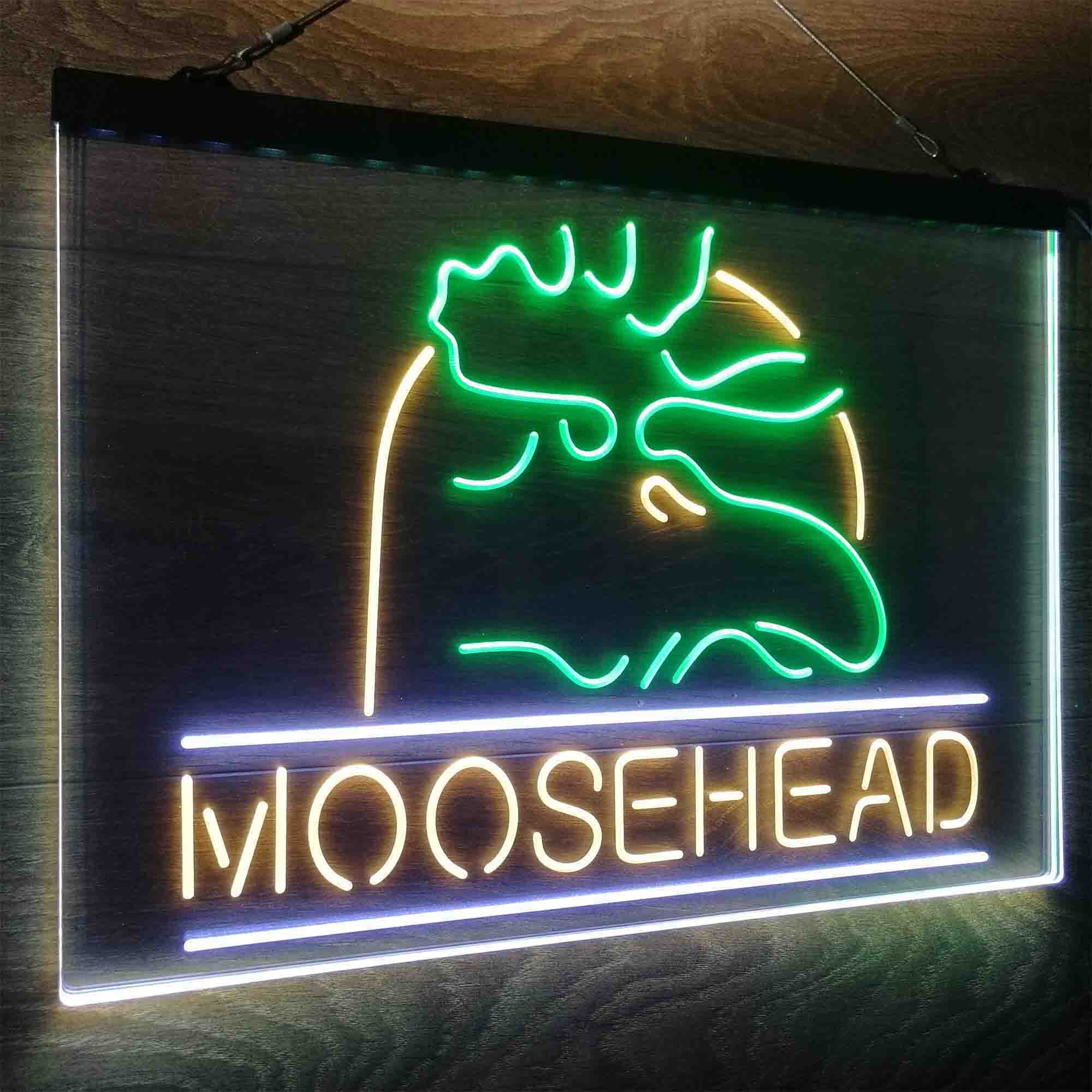 Moosehead Lager Beer Man Cave Neon LED Sign 3 Colors