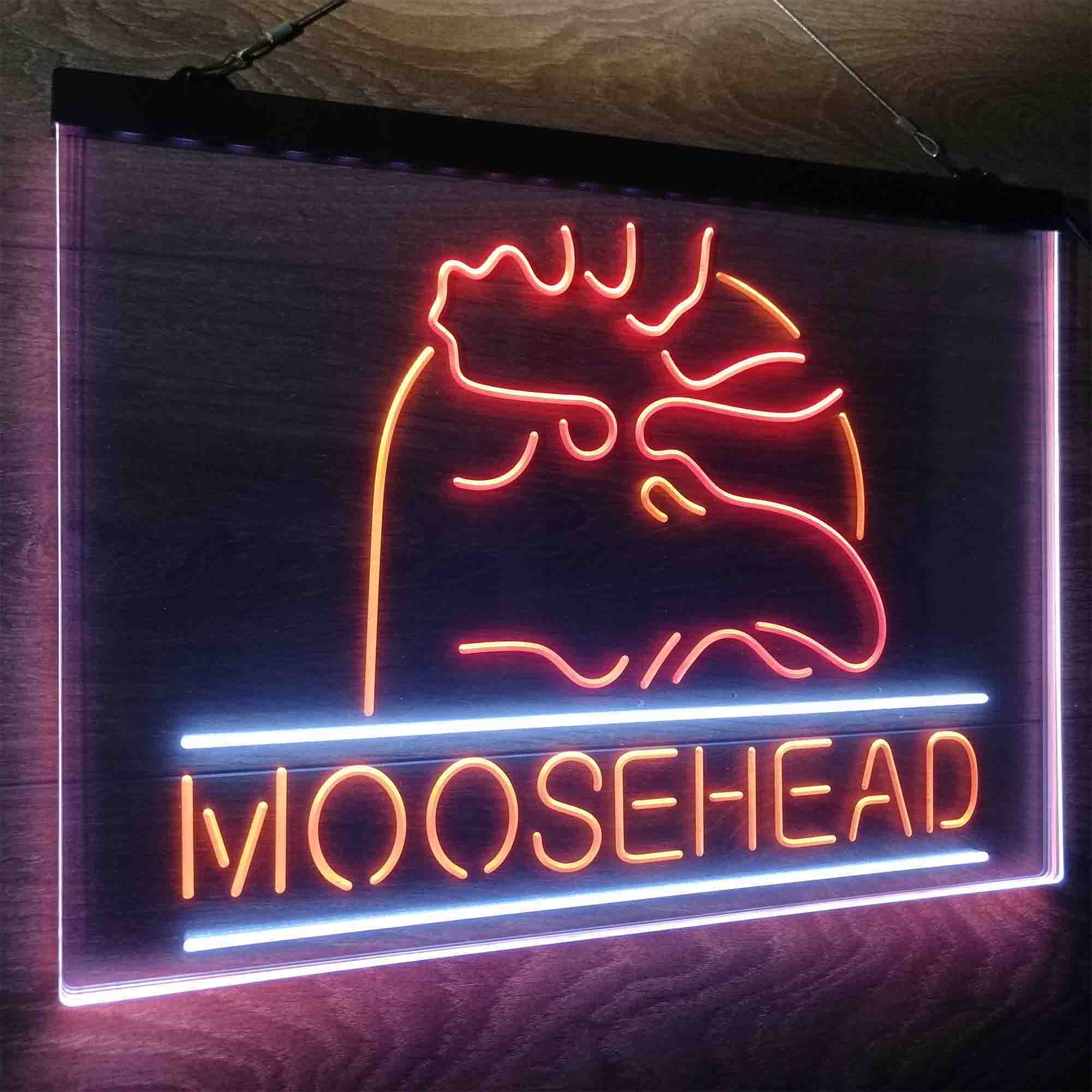 Moosehead Lager Beer Man Cave Neon LED Sign 3 Colors