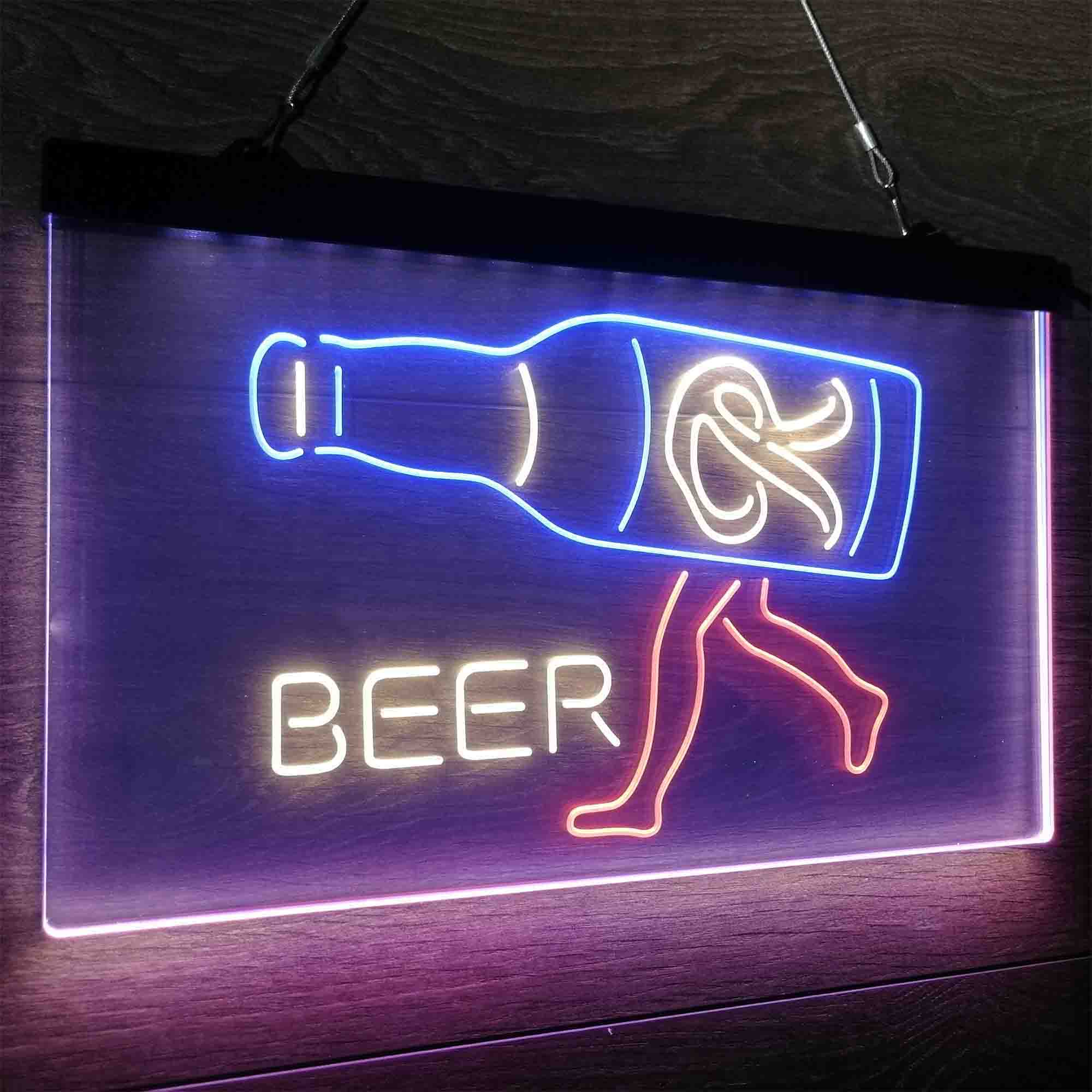 Rainier Beer Garage Man Cave Bar Neon LED Sign 3 Colors