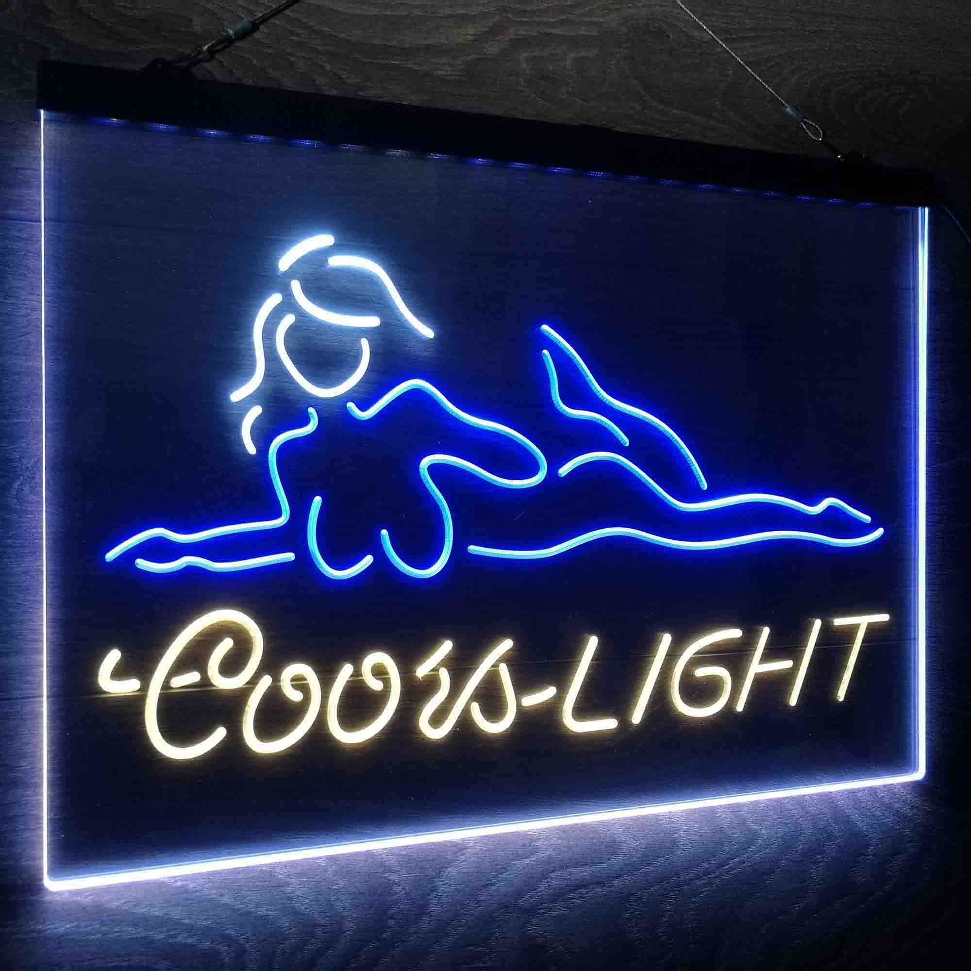 Coors Light Girl Lady Neon LED Sign 3 Colors