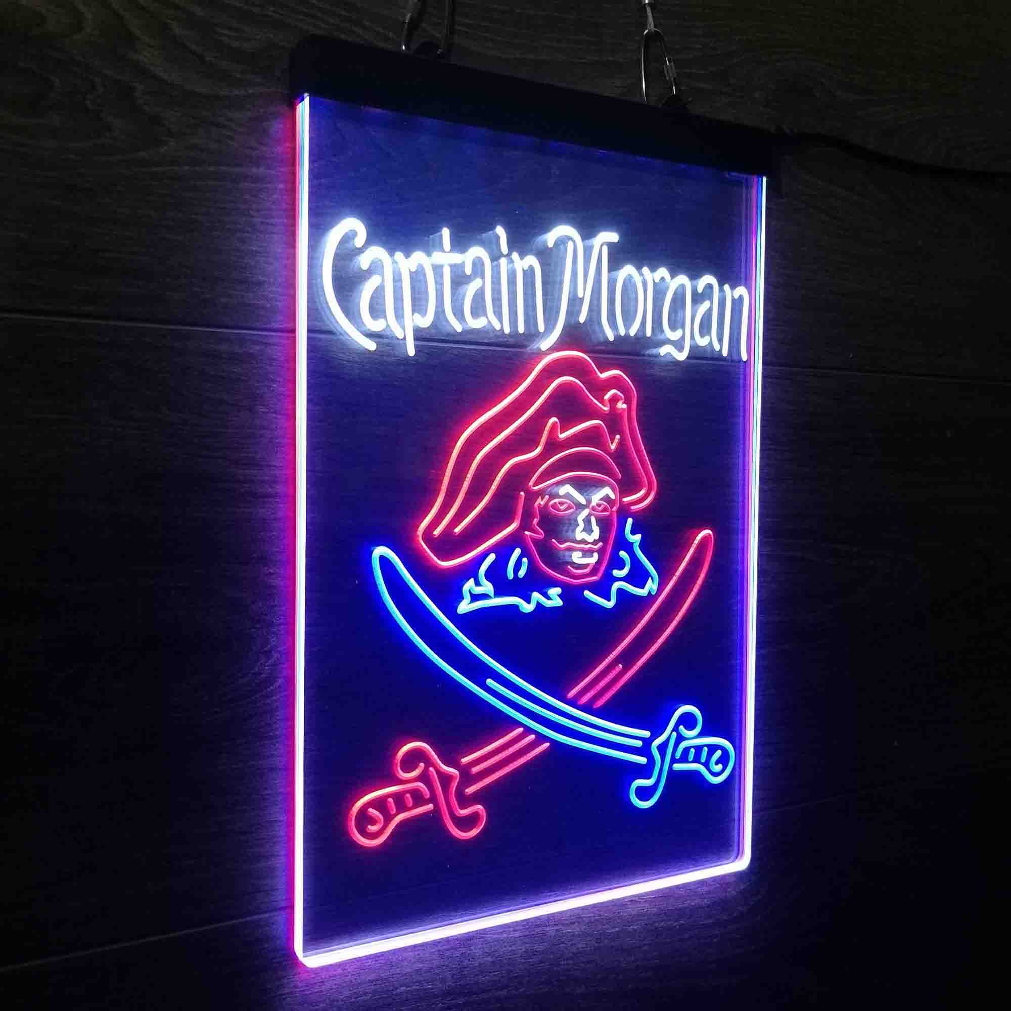 Captain Morgan Rum Bar Neon LED Sign 3 Colors