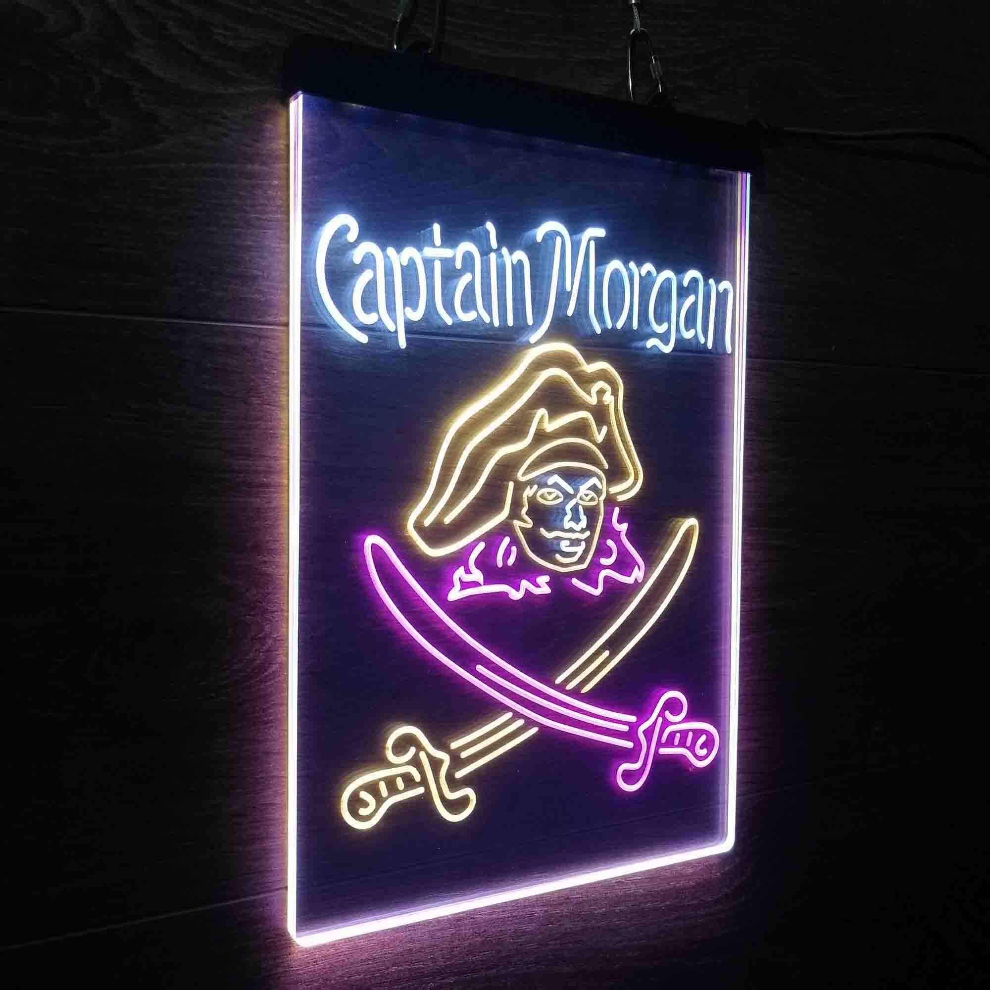 Captain Morgan Rum Bar Neon LED Sign 3 Colors