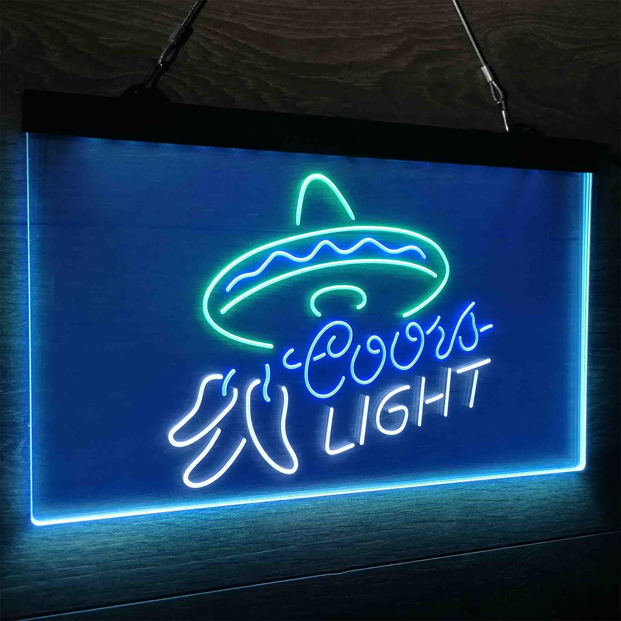 Coors Light Mexican Hat Neon LED Sign 3 Colors