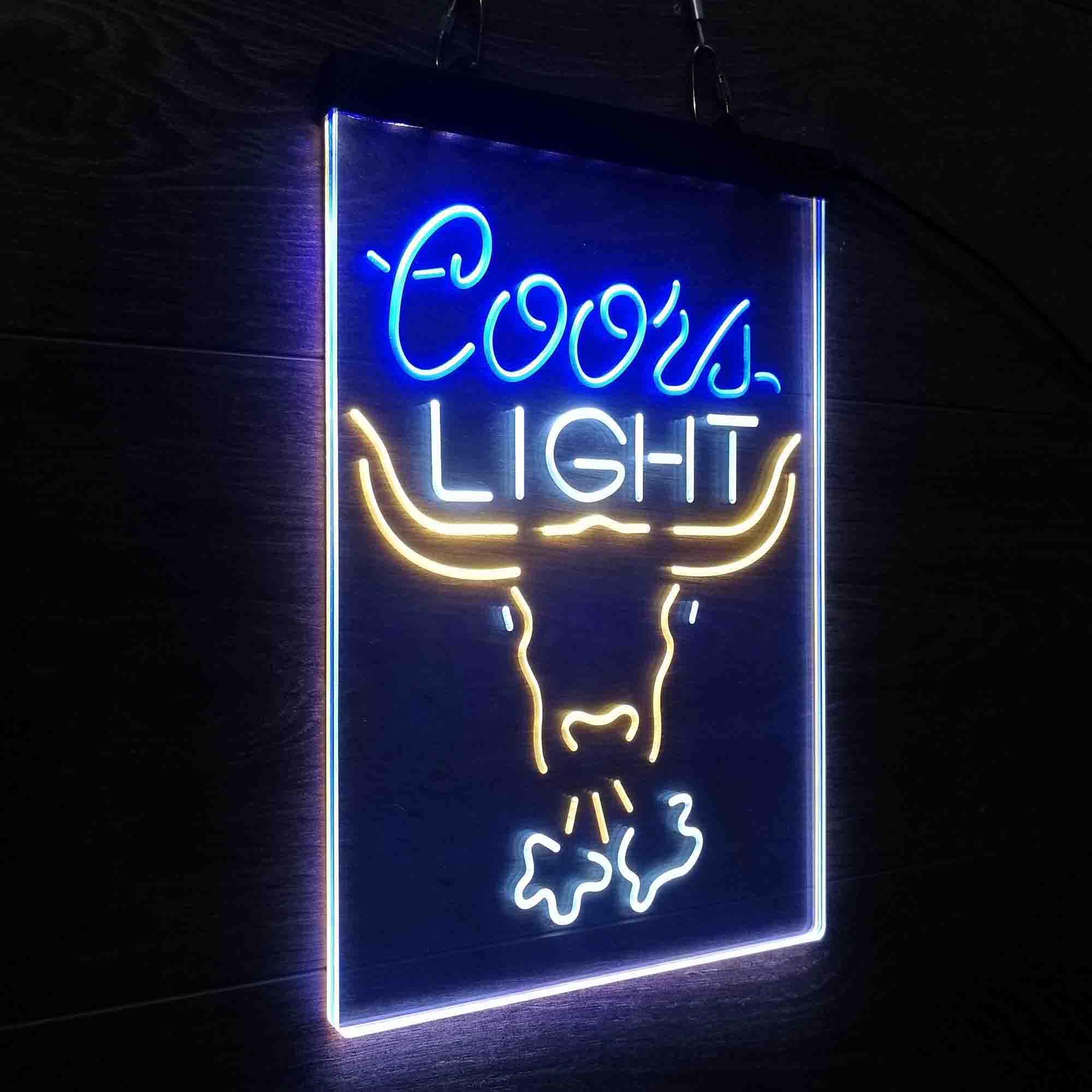 Coors Light Breathing Bull Neon LED Sign 3 Colors