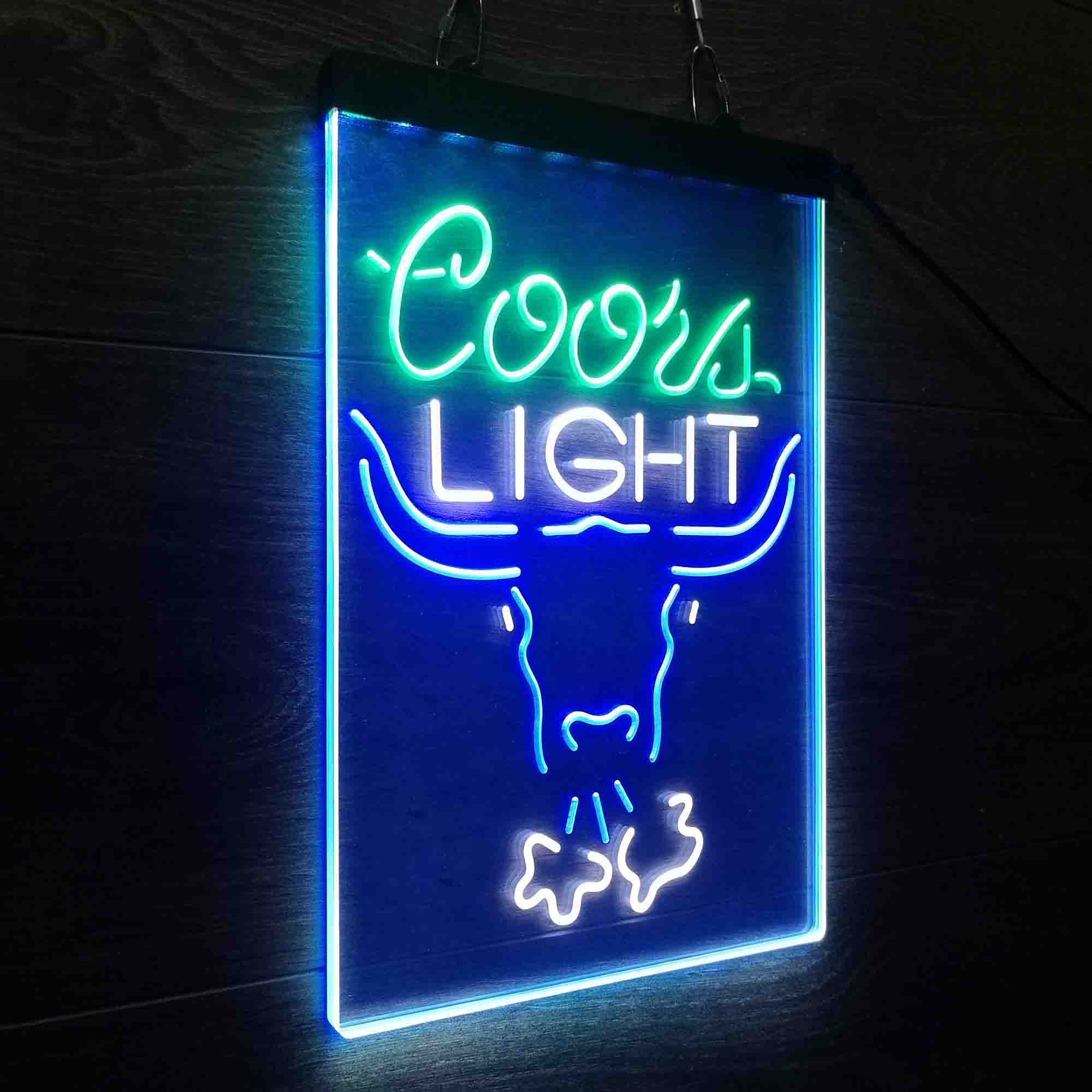 Coors Light Breathing Bull Neon LED Sign 3 Colors