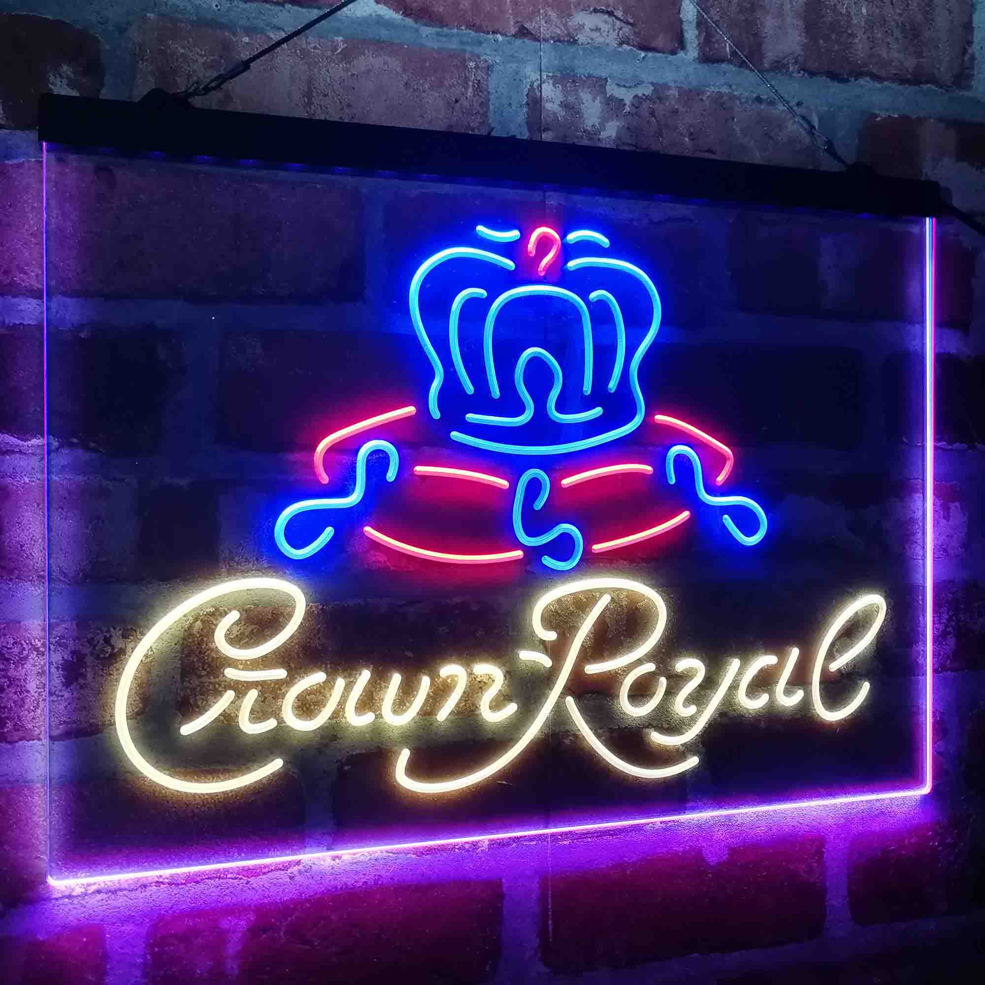 Crown Royal Beer Bar Neon LED Sign 3 Colors