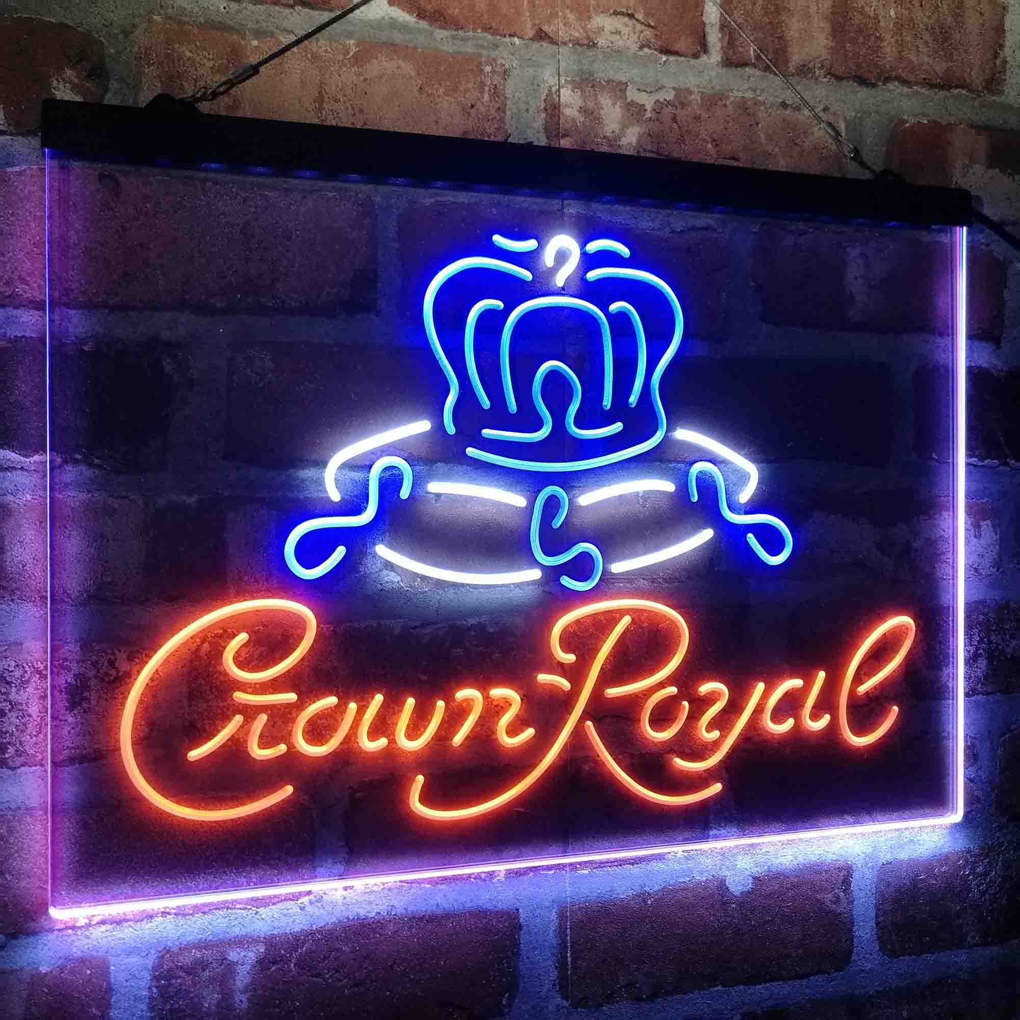 Crown Royal Beer Bar Neon LED Sign 3 Colors