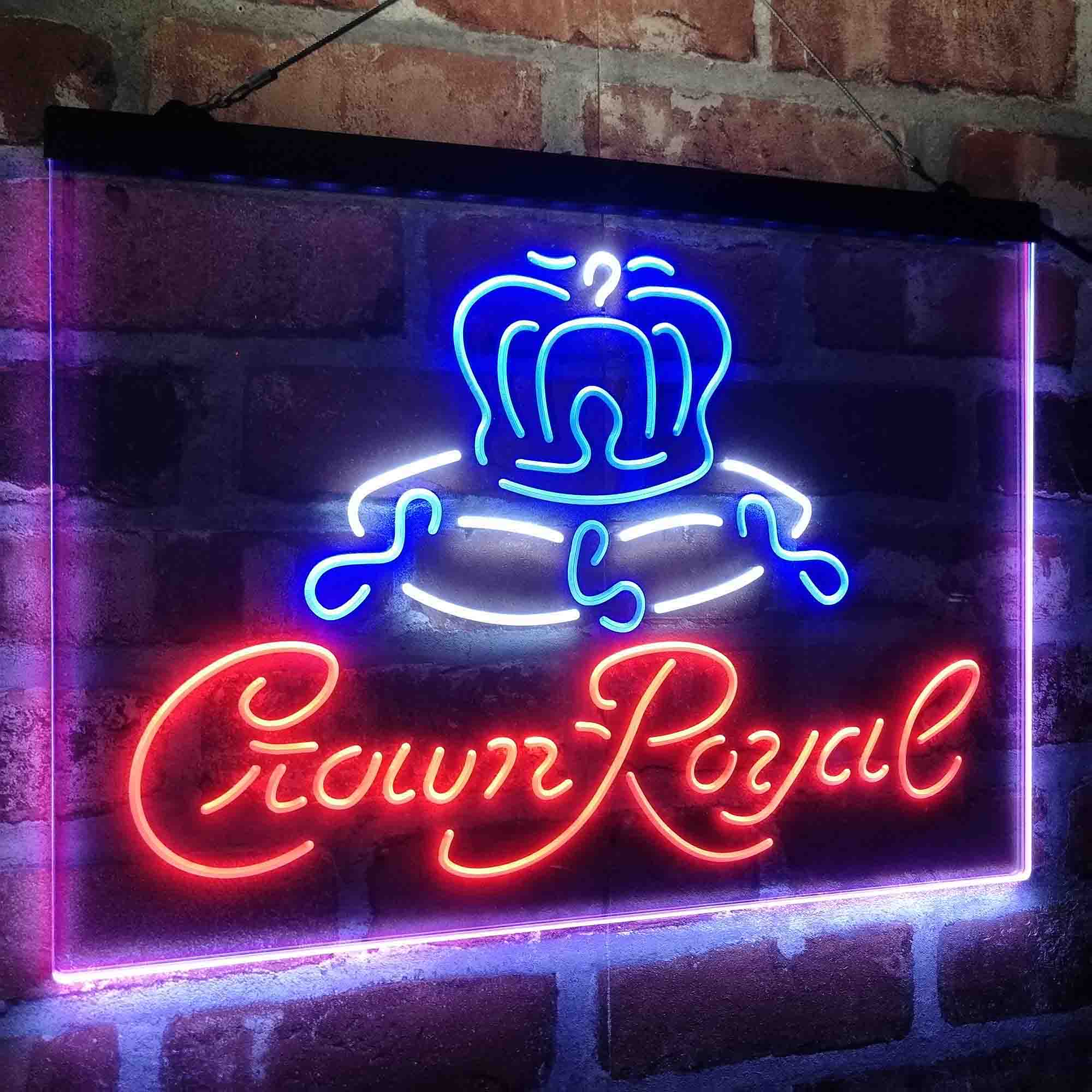 Crown Royal Beer Bar Neon LED Sign 3 Colors