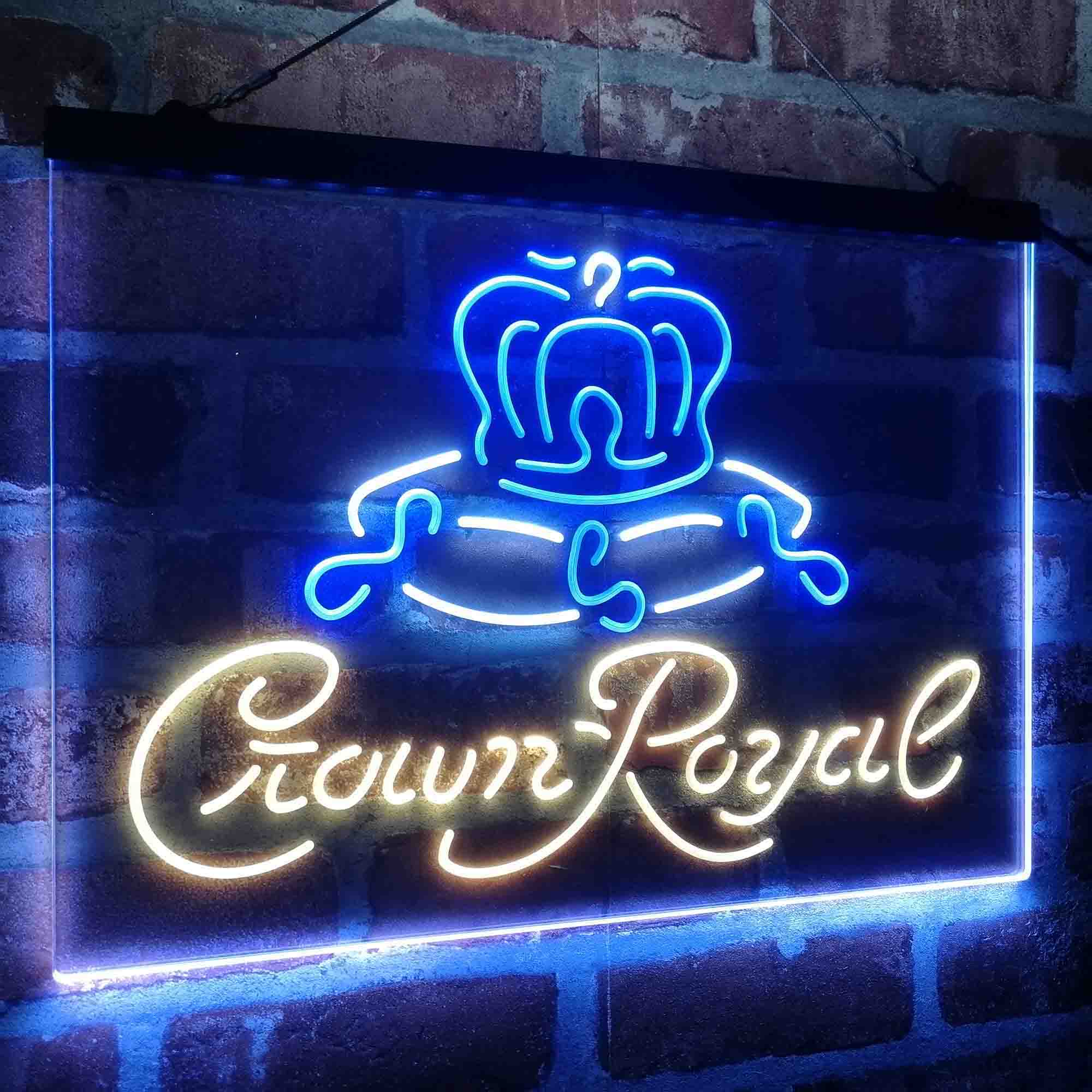 Crown Royal Beer Bar Neon LED Sign 3 Colors