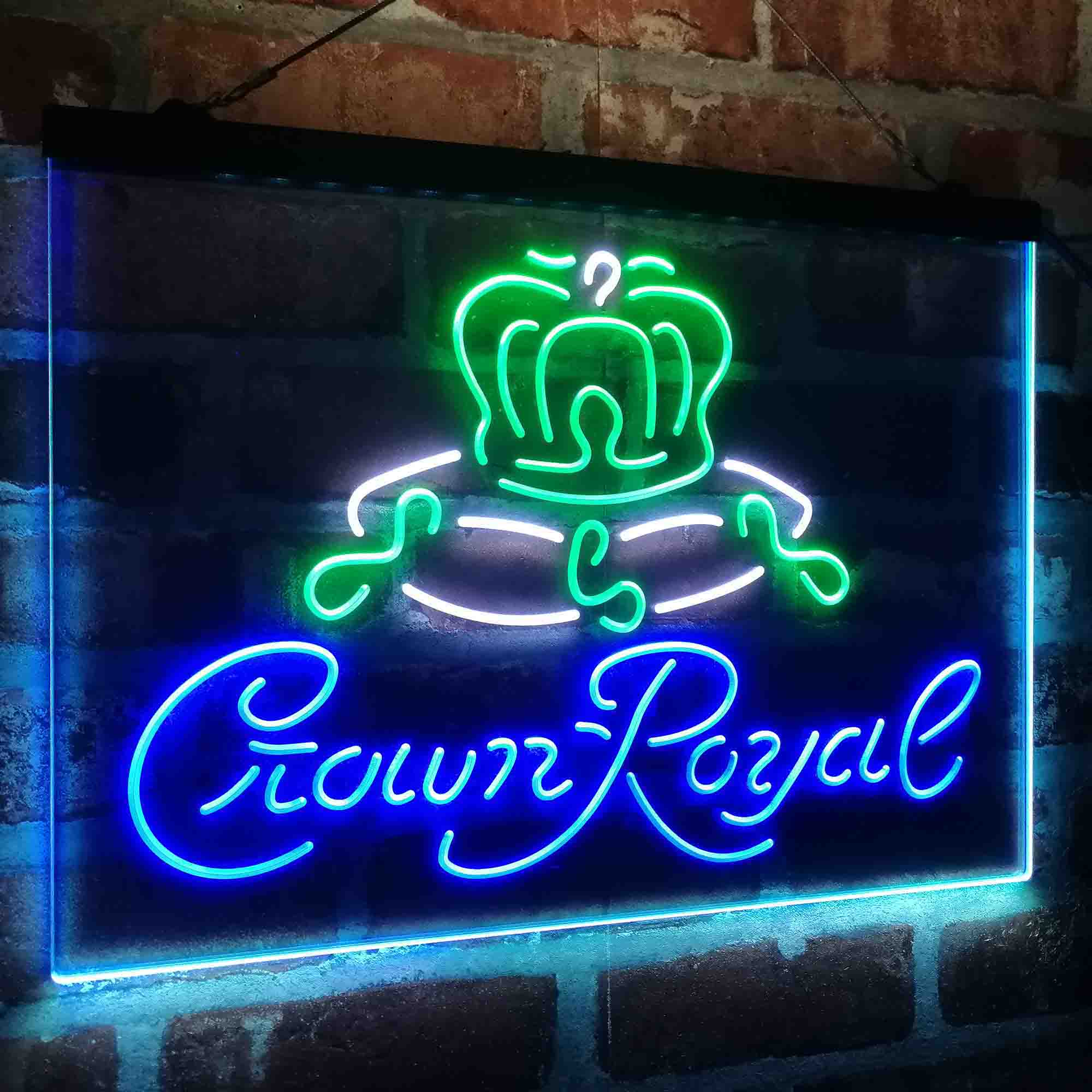 Crown Royal Beer Bar Neon LED Sign 3 Colors