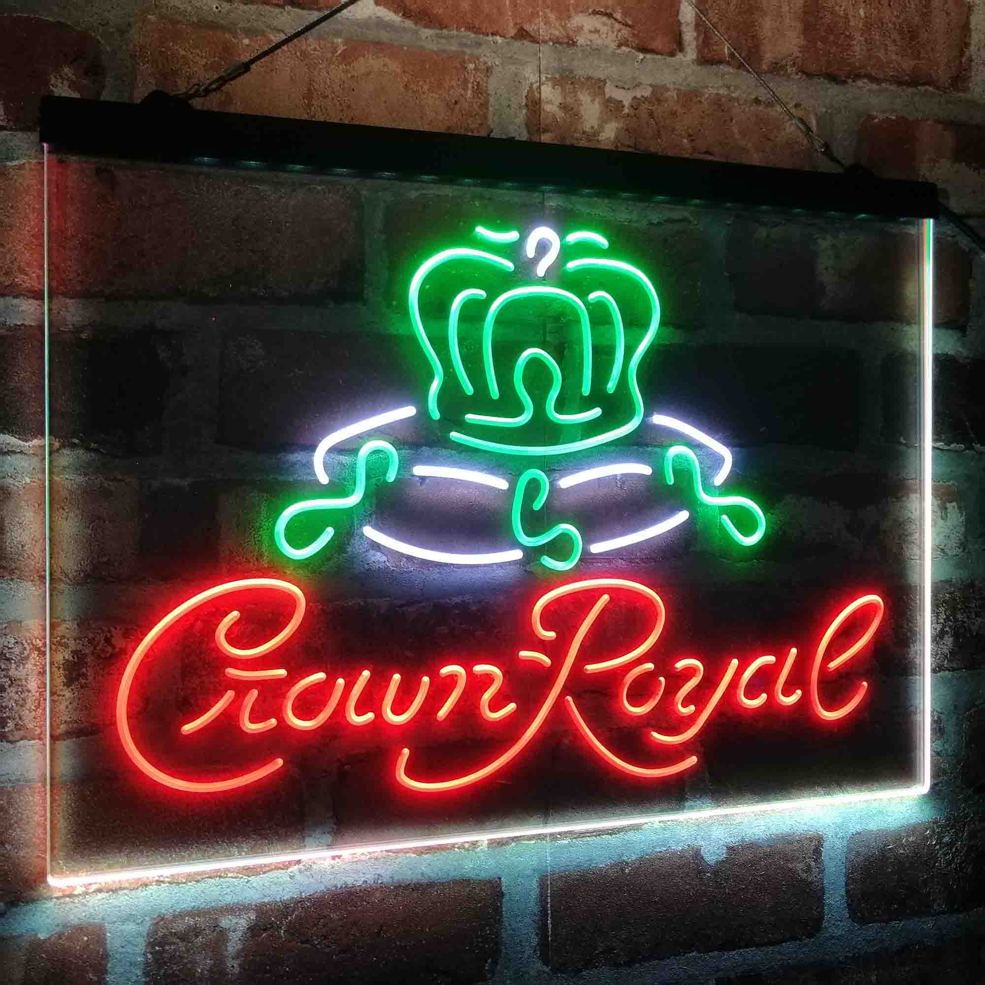 Crown Royal Beer Bar Neon LED Sign 3 Colors