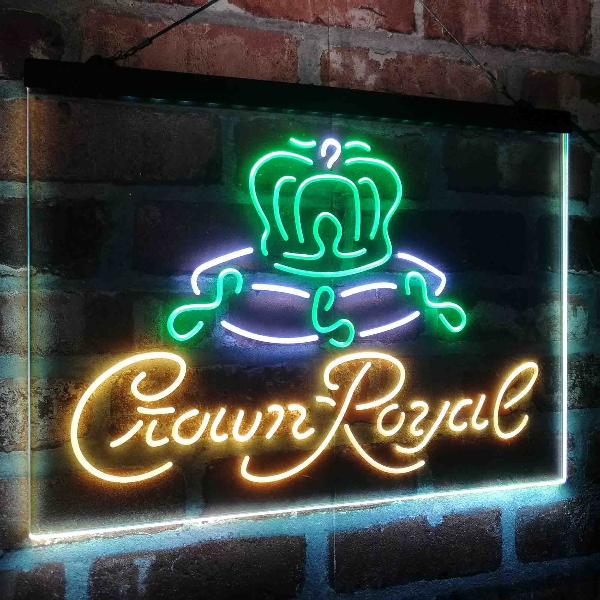 Crown Royal Beer Bar Neon LED Sign 3 Colors