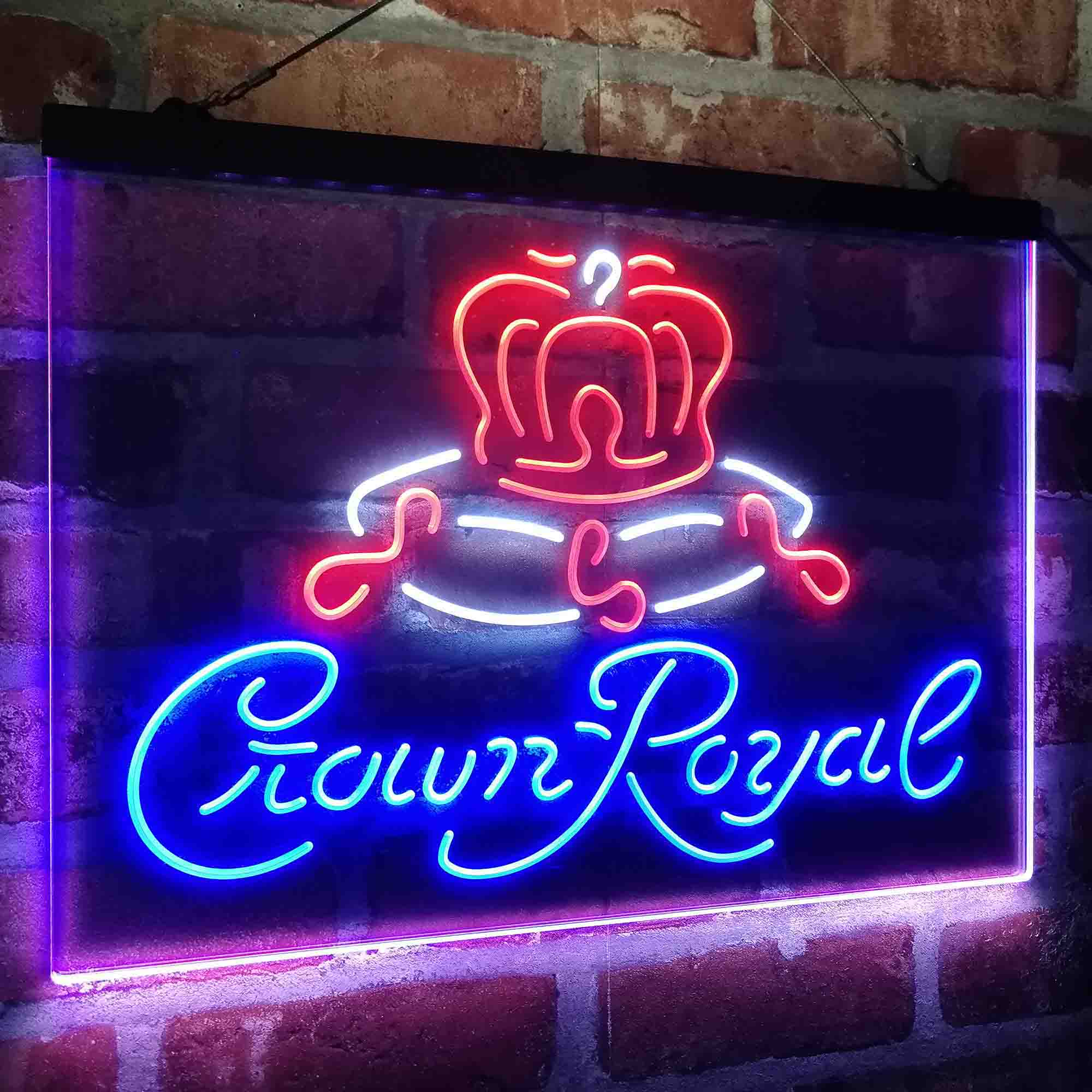 Crown Royal Beer Bar Neon LED Sign 3 Colors