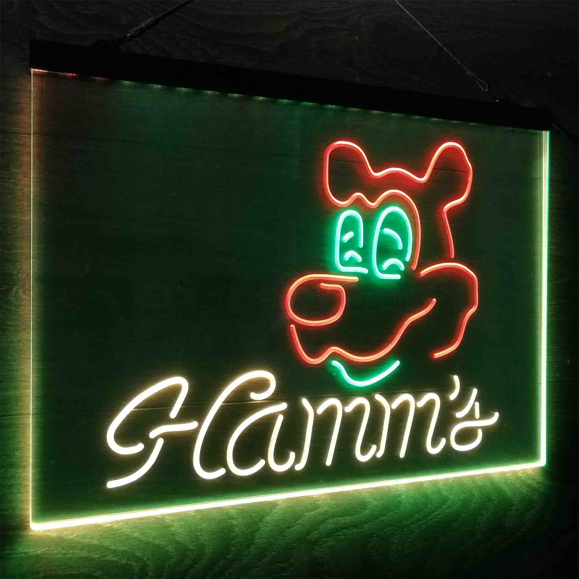 Hamm's Beer Bar Man Cave Neon LED Sign 3 Colors