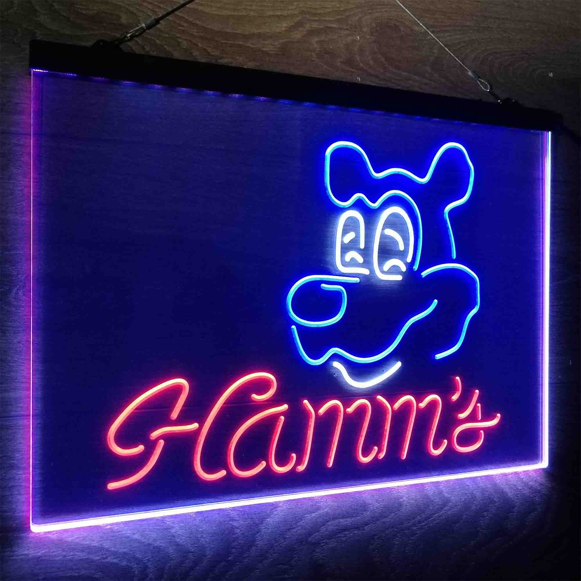 Hamm's Beer Bar Man Cave Neon LED Sign 3 Colors