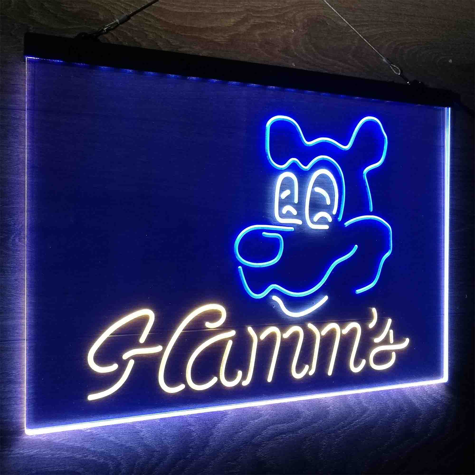 Hamm's Beer Bar Man Cave Neon LED Sign 3 Colors