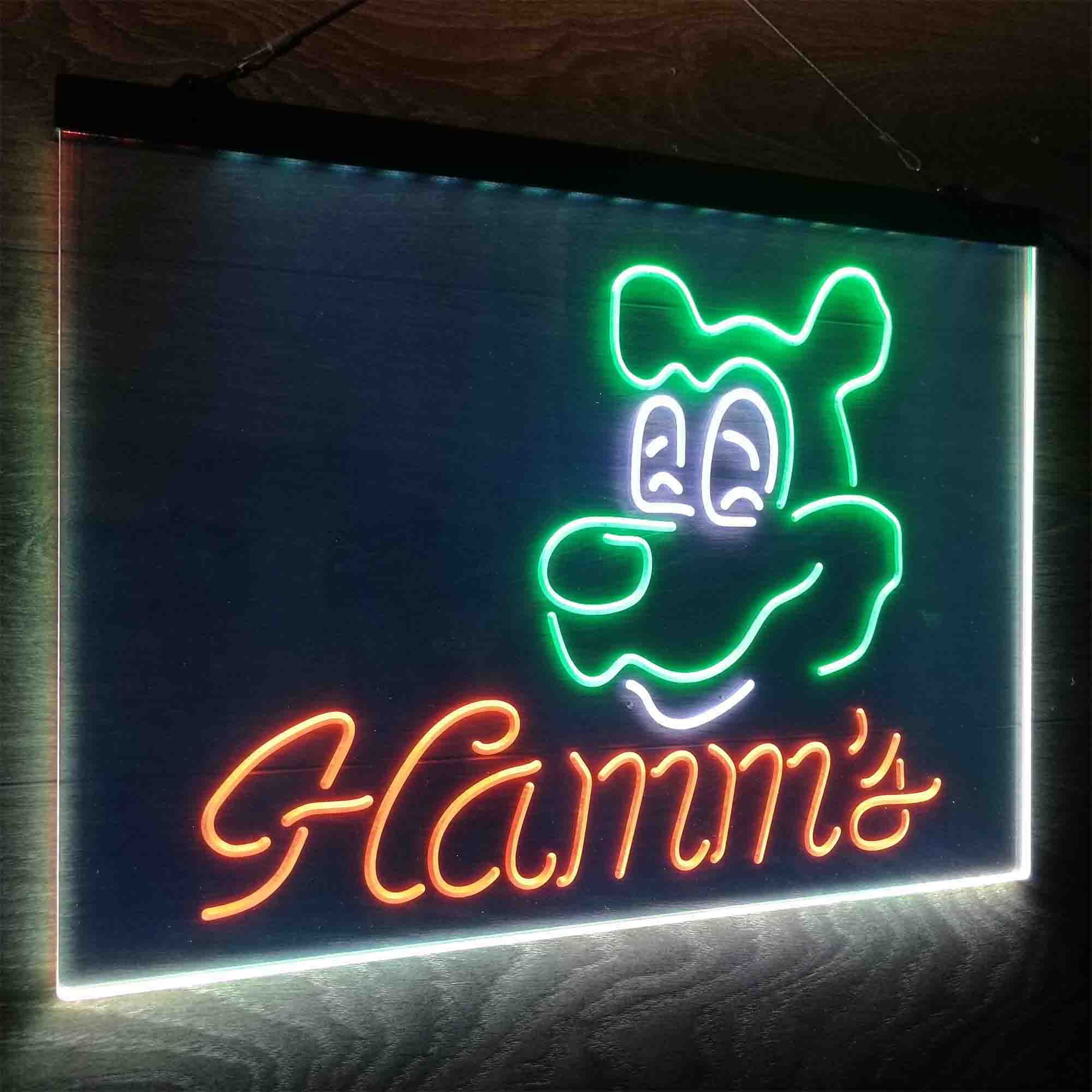 Hamm's Beer Bar Man Cave Neon LED Sign 3 Colors