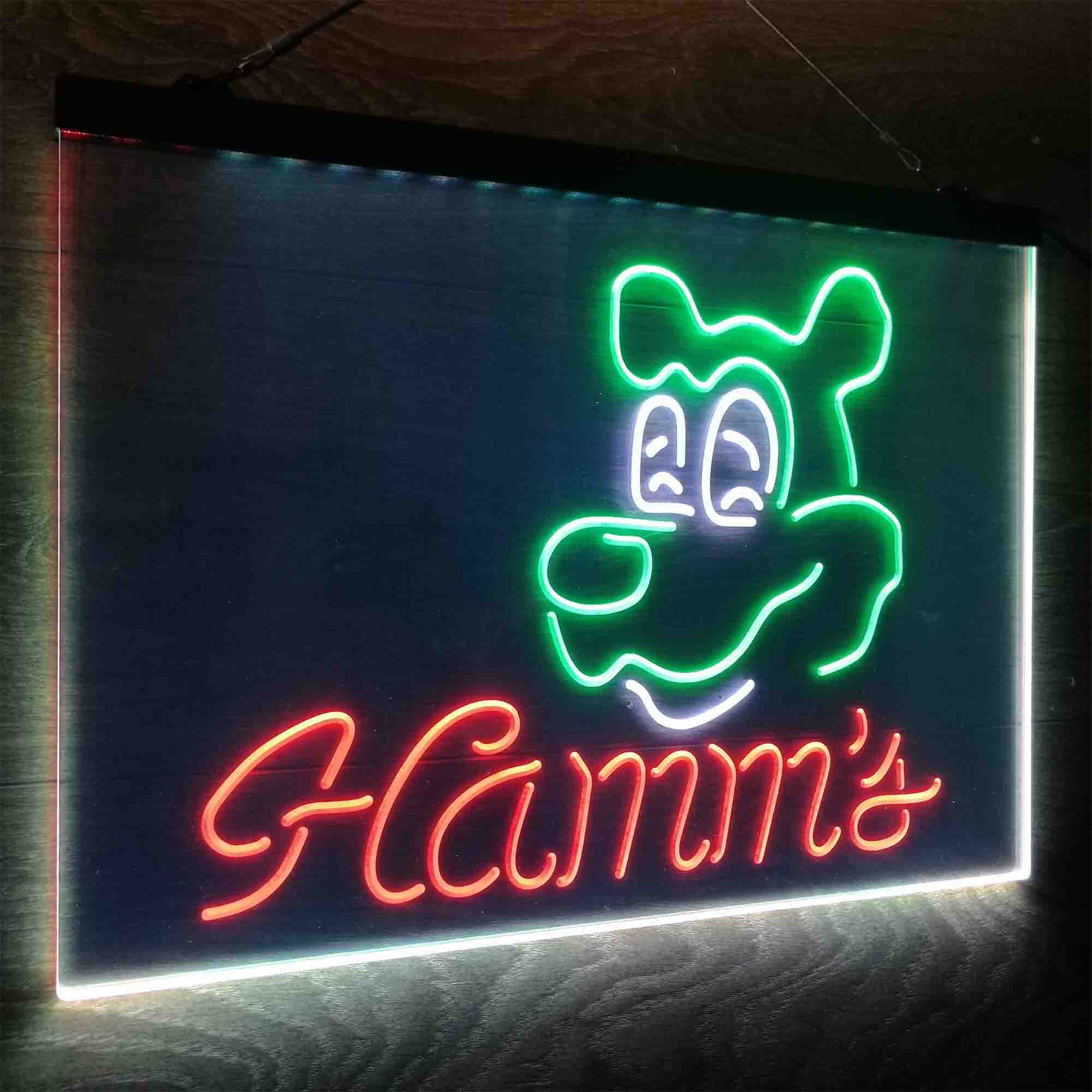 Hamm's Beer Bar Man Cave Neon LED Sign 3 Colors