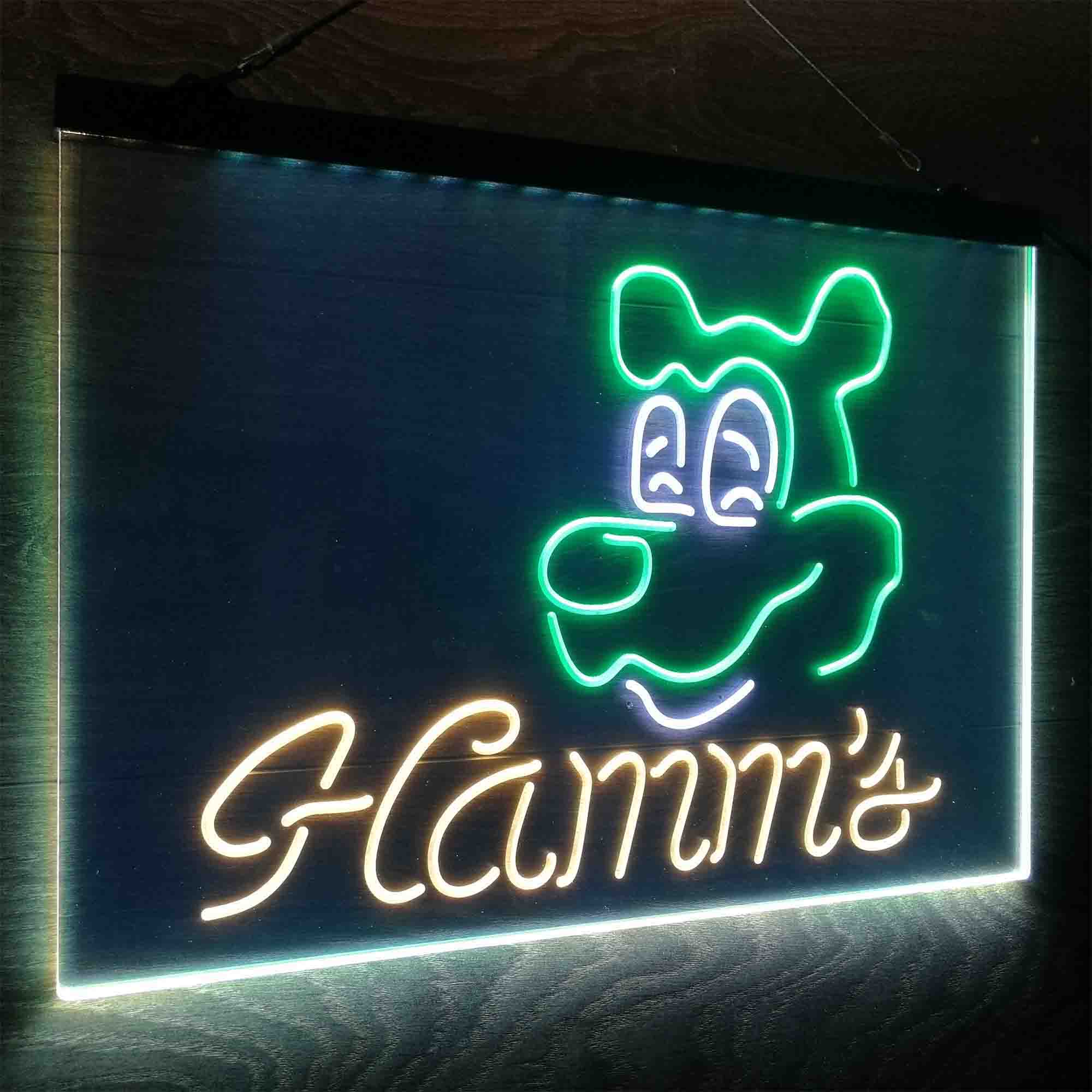 Hamm's Beer Bar Man Cave Neon LED Sign 3 Colors