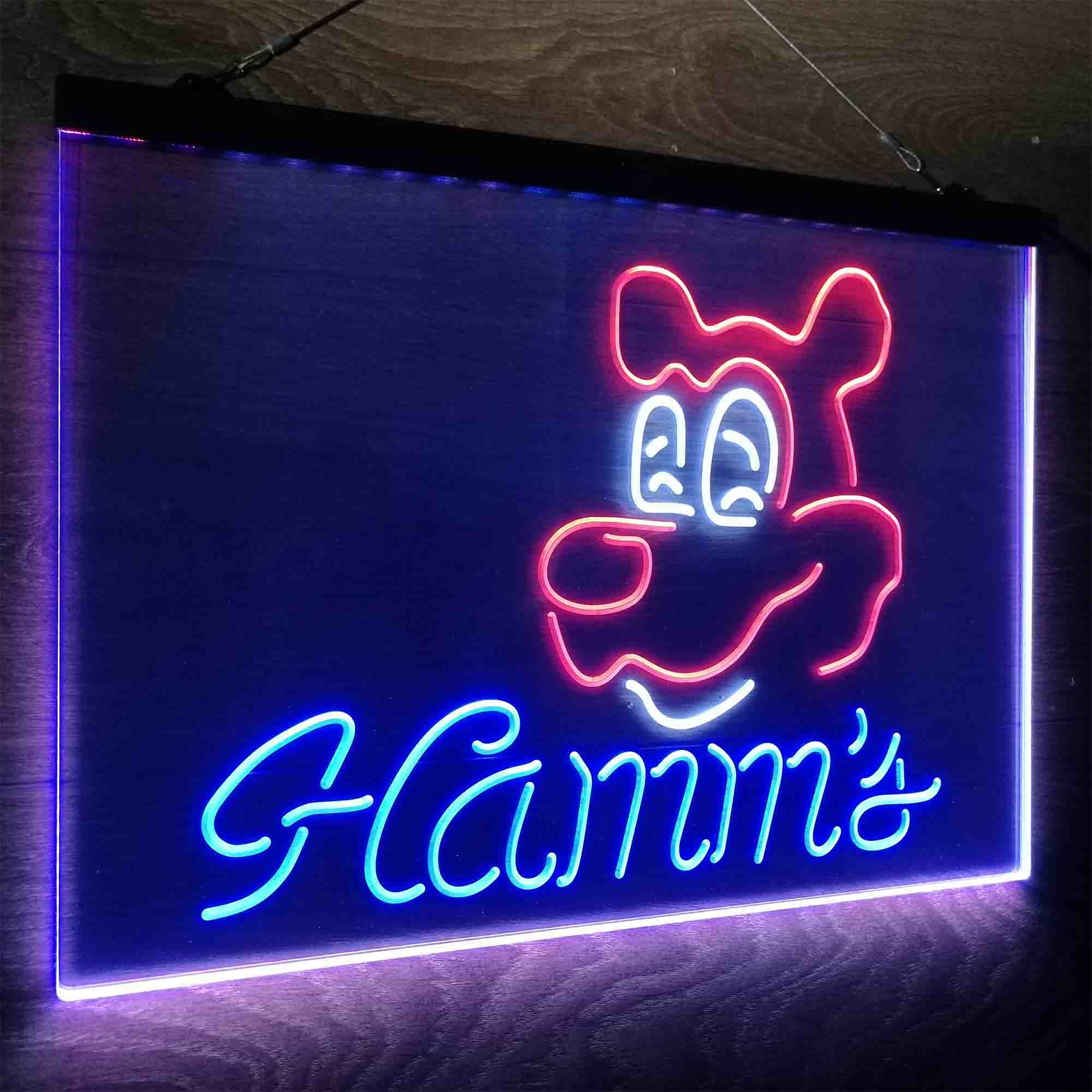 Hamm's Beer Bar Man Cave Neon LED Sign 3 Colors