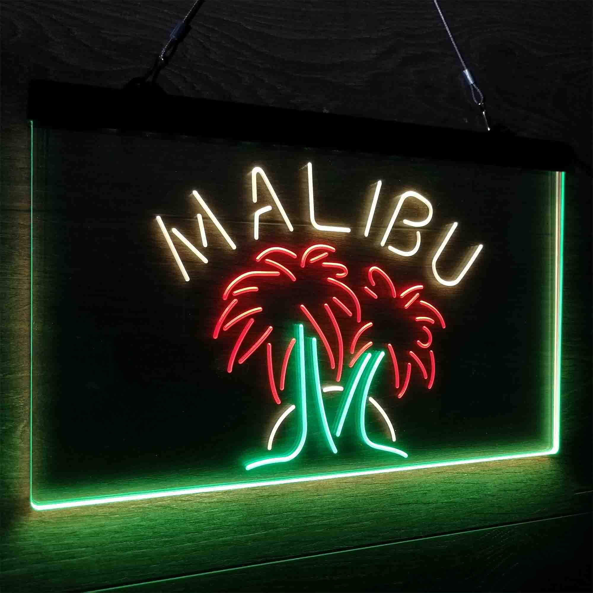 Malibu Rum Wine Bar Neon LED Sign 3 Colors