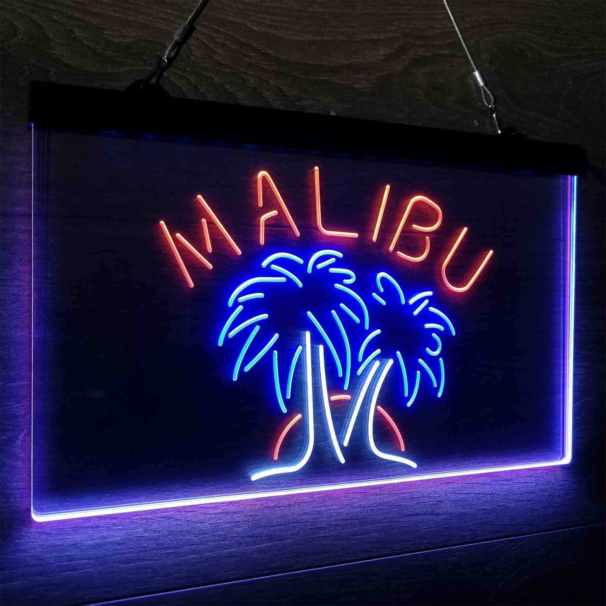 Malibu Rum Wine Bar Neon LED Sign 3 Colors