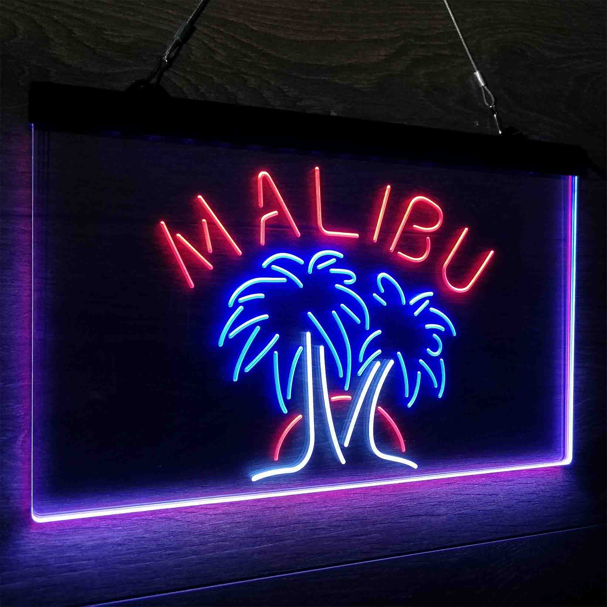 Malibu Rum Wine Bar Neon LED Sign 3 Colors