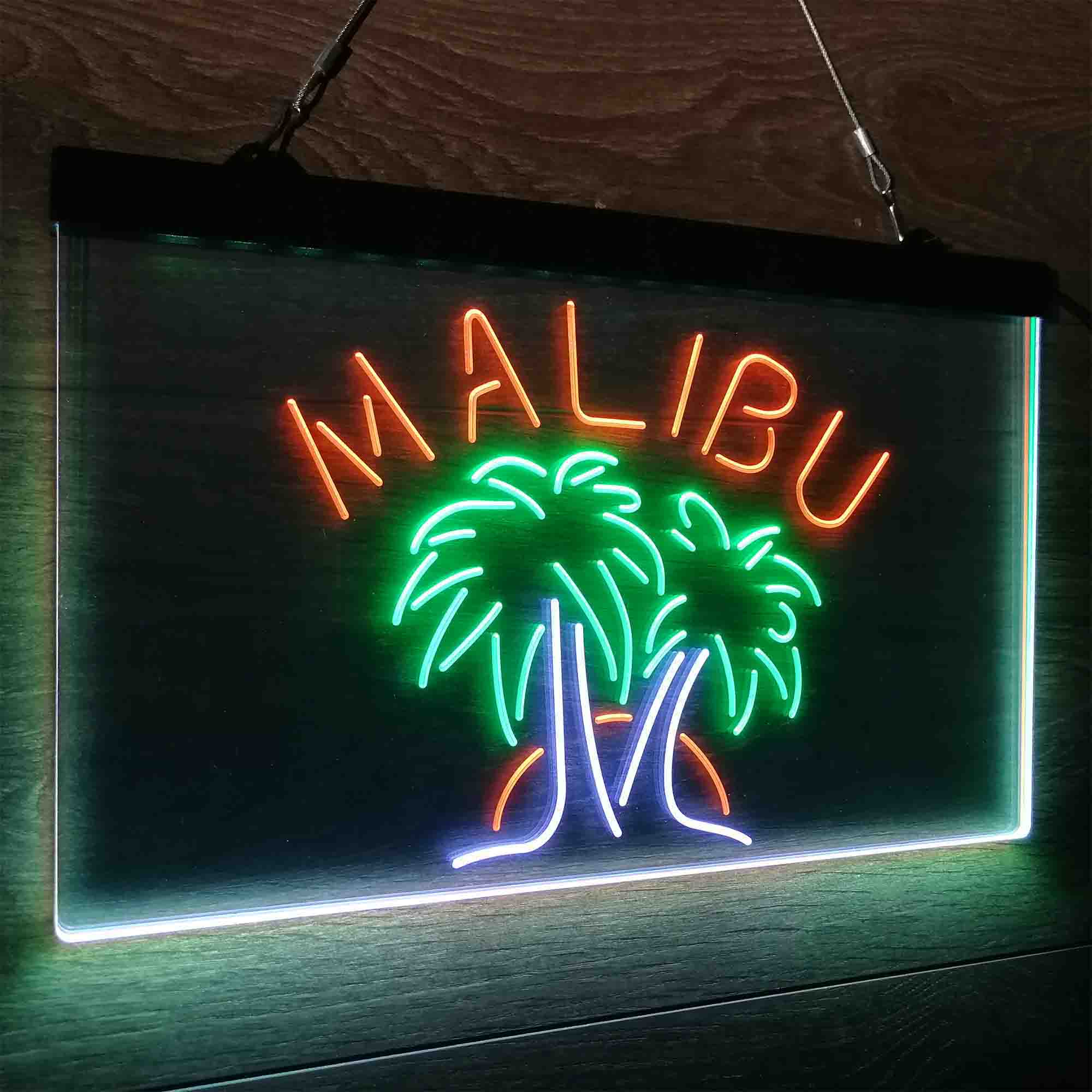 Malibu Rum Wine Bar Neon LED Sign 3 Colors