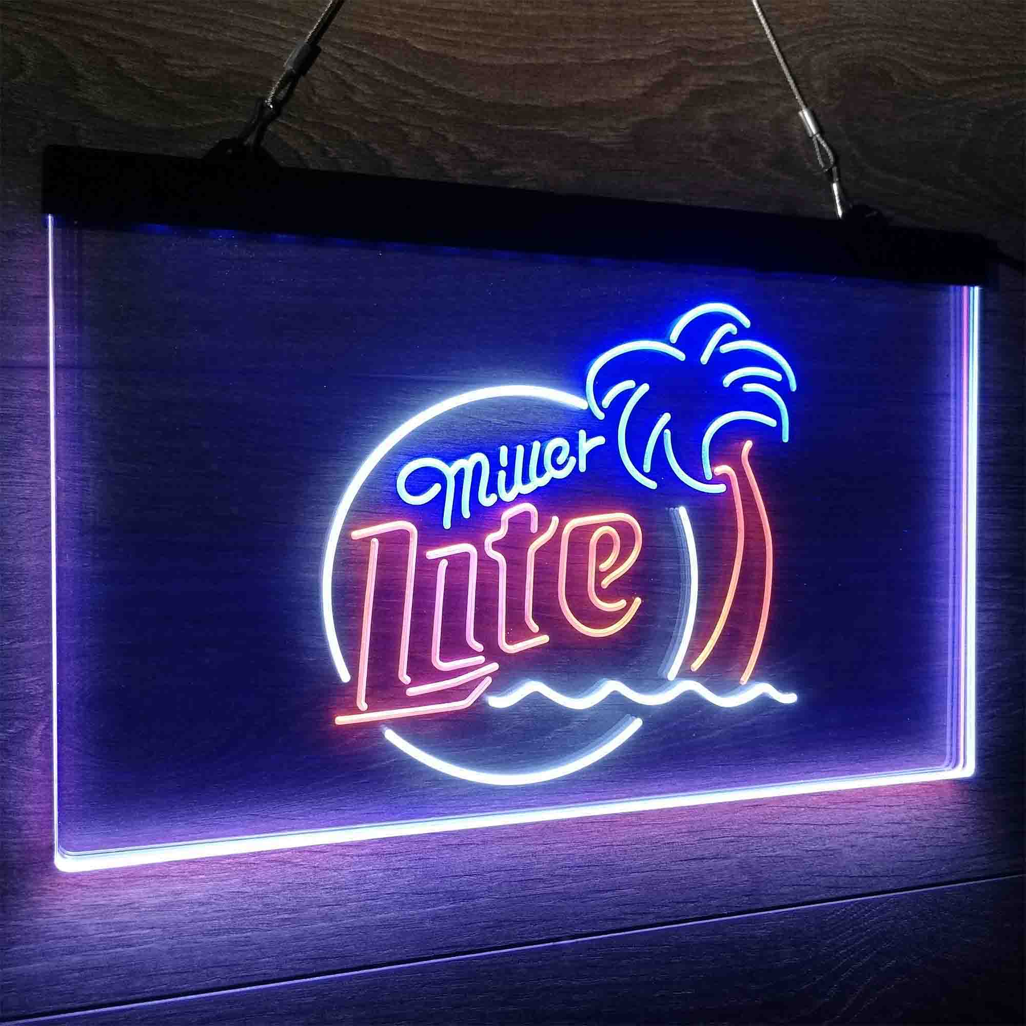 Miller Palm Tree Neon LED Sign 3 Colors