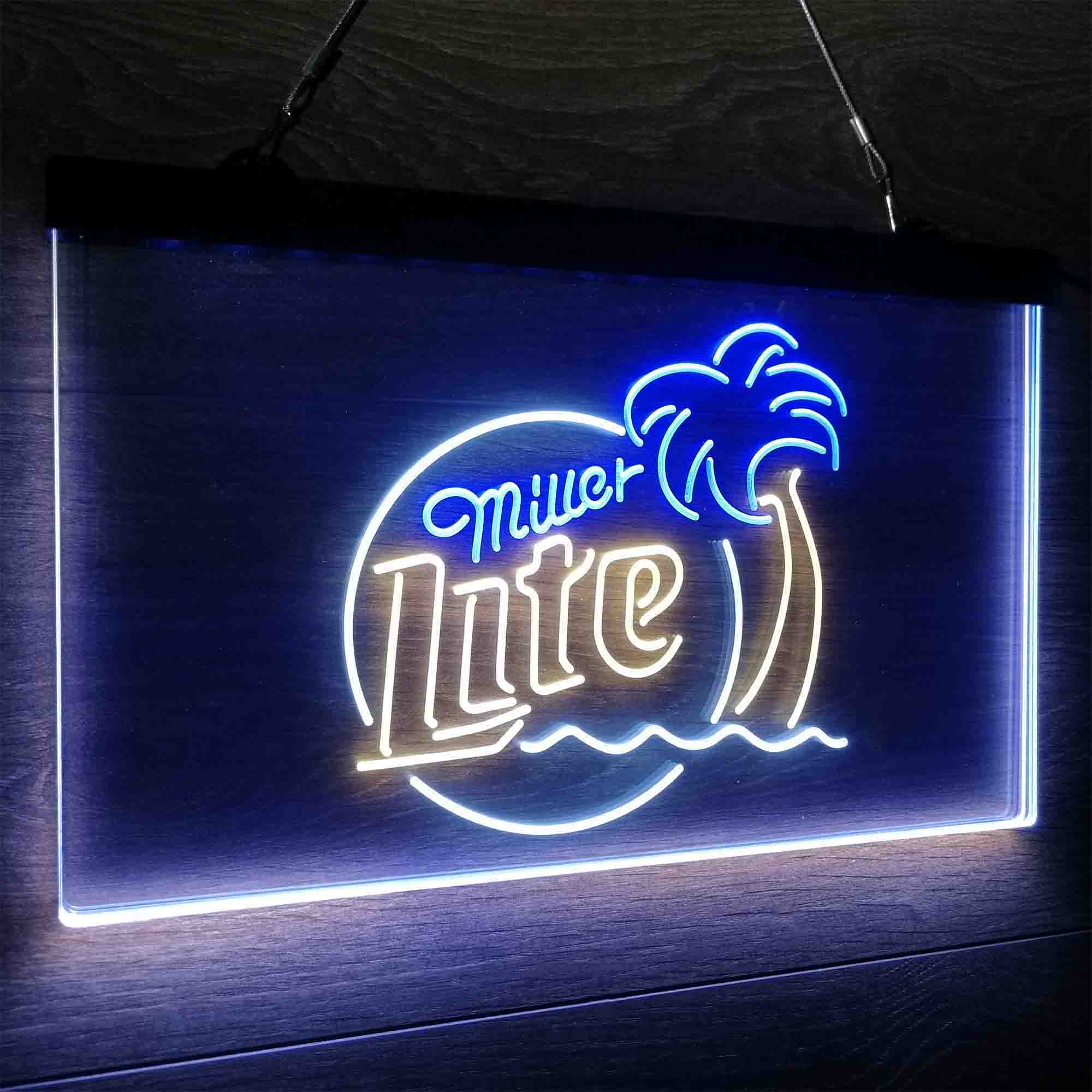 Miller Palm Tree Neon LED Sign 3 Colors