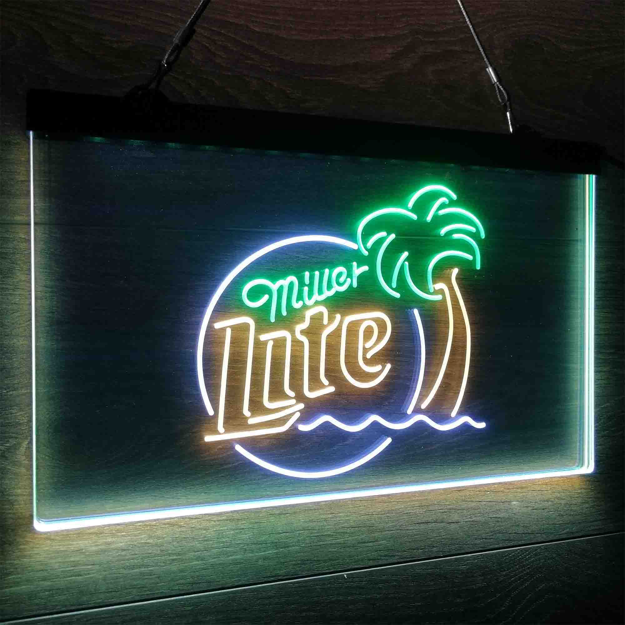 Miller Palm Tree Neon LED Sign 3 Colors